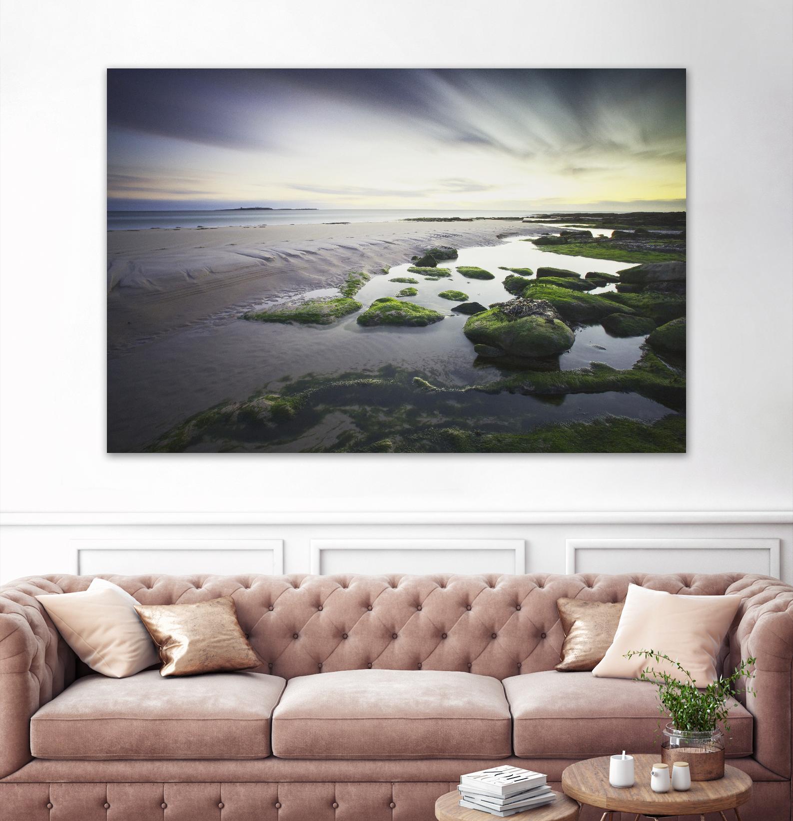 Cooper - Dawn over Seahouses Beach by 1X on GIANT ART - grey photo art
