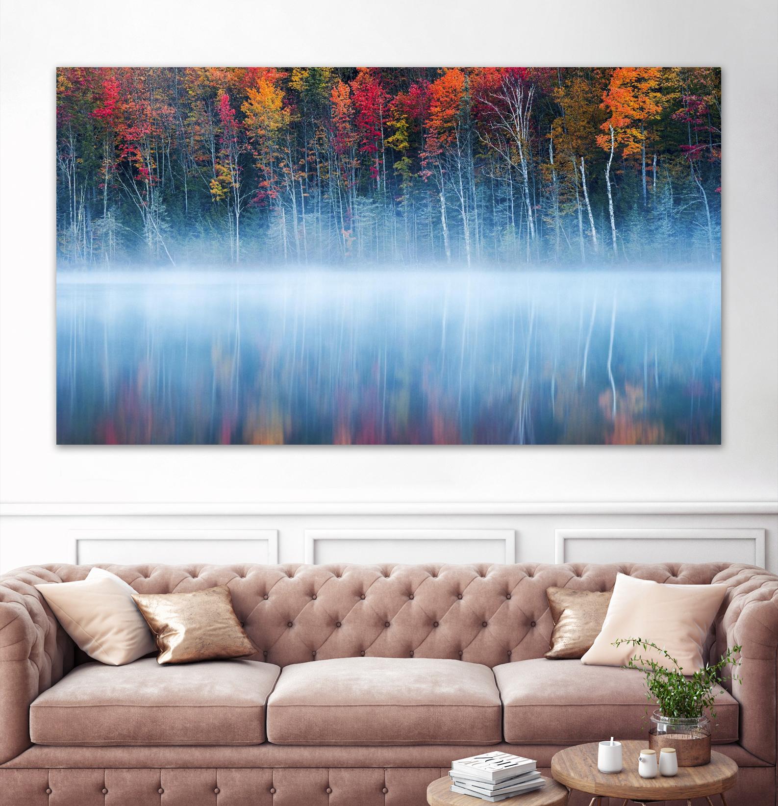 Fan - Morning Reflection by 1X on GIANT ART - blue photo art