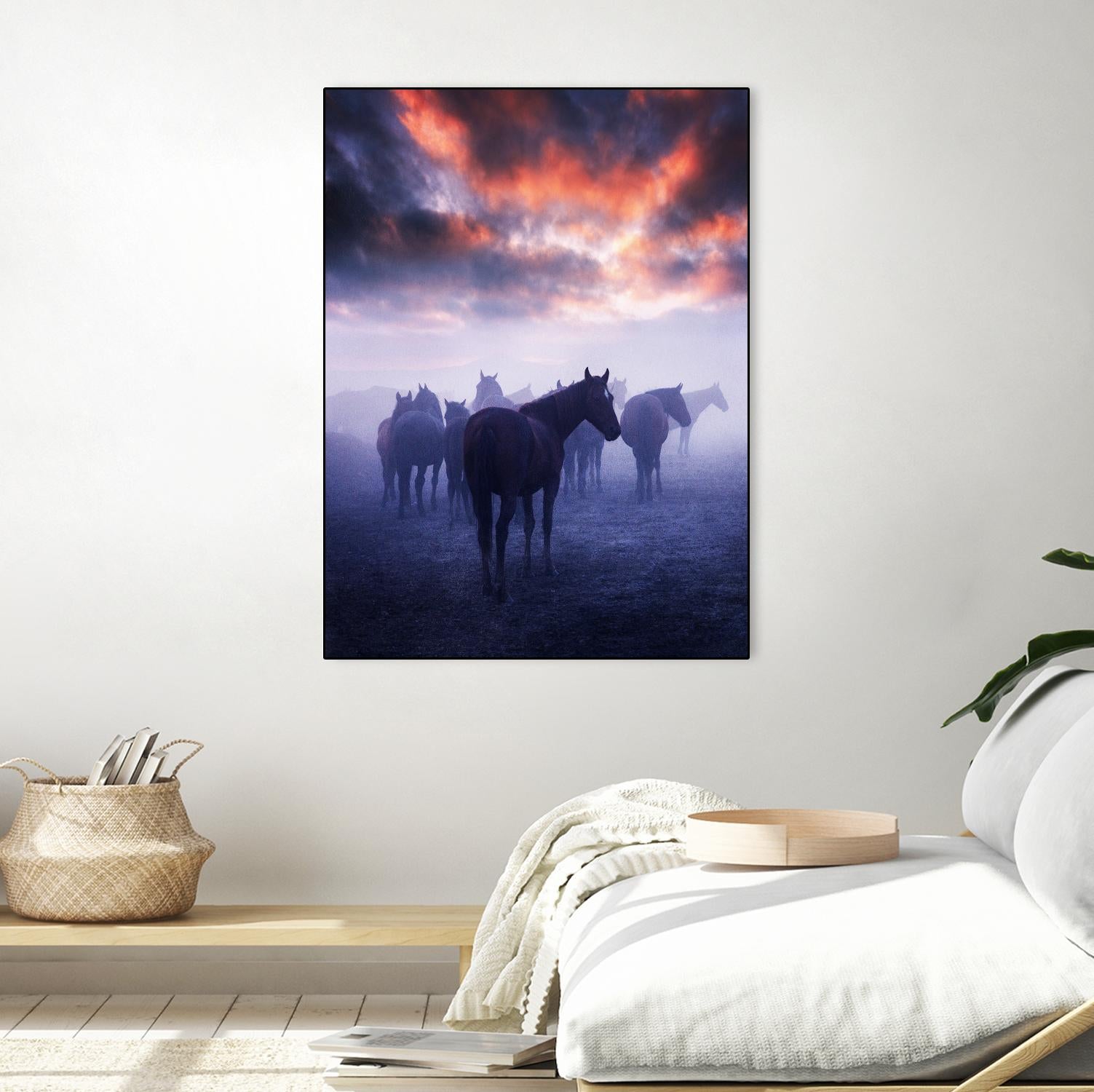 Cevik - Wild Horses by 1X on GIANT ART - pink animals