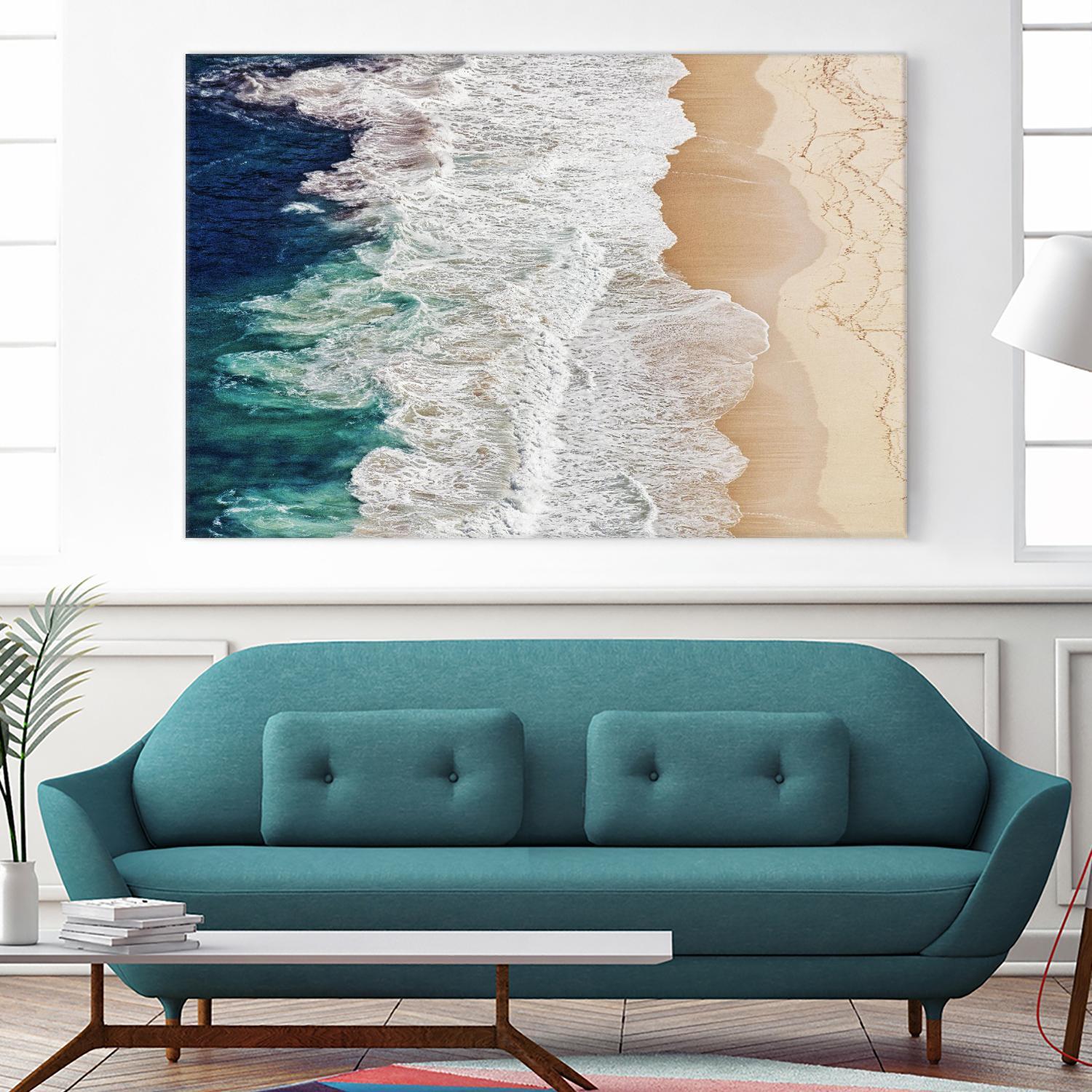 Feldtkeller - Where the Ocean Ends by 1X on GIANT ART - beige landscape drone view