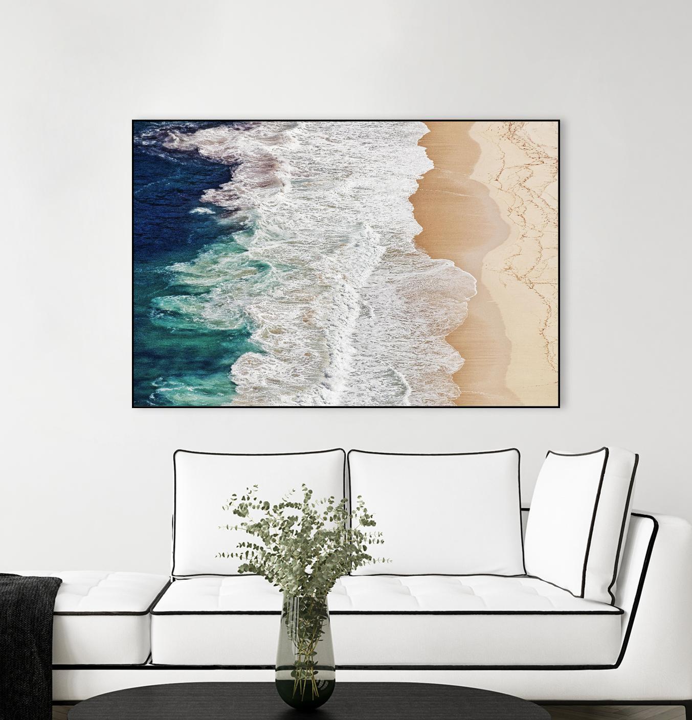 Feldtkeller - Where the Ocean Ends by 1X on GIANT ART - beige landscape drone view