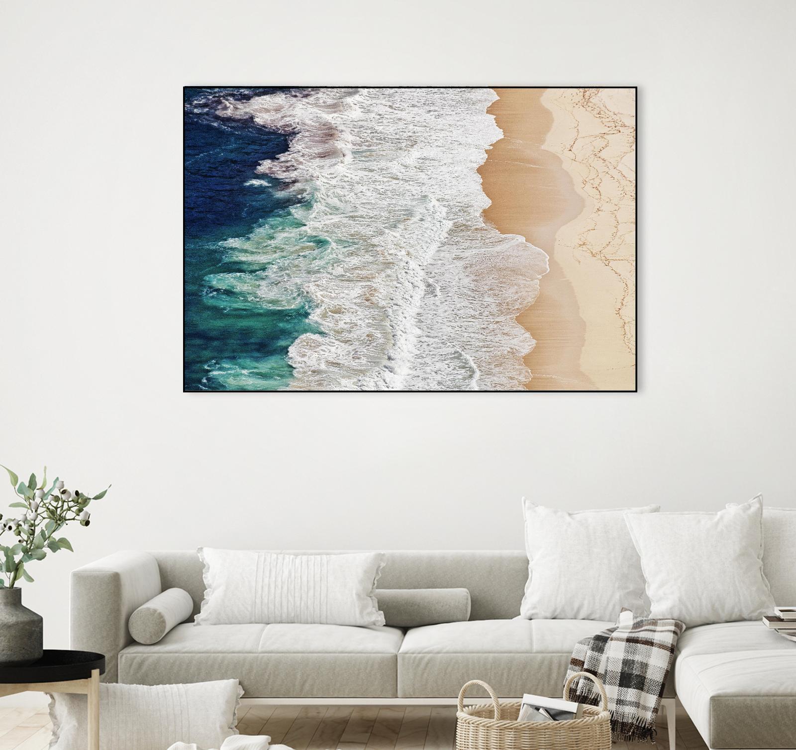 Feldtkeller - Where the Ocean Ends by 1X on GIANT ART - beige landscape drone view