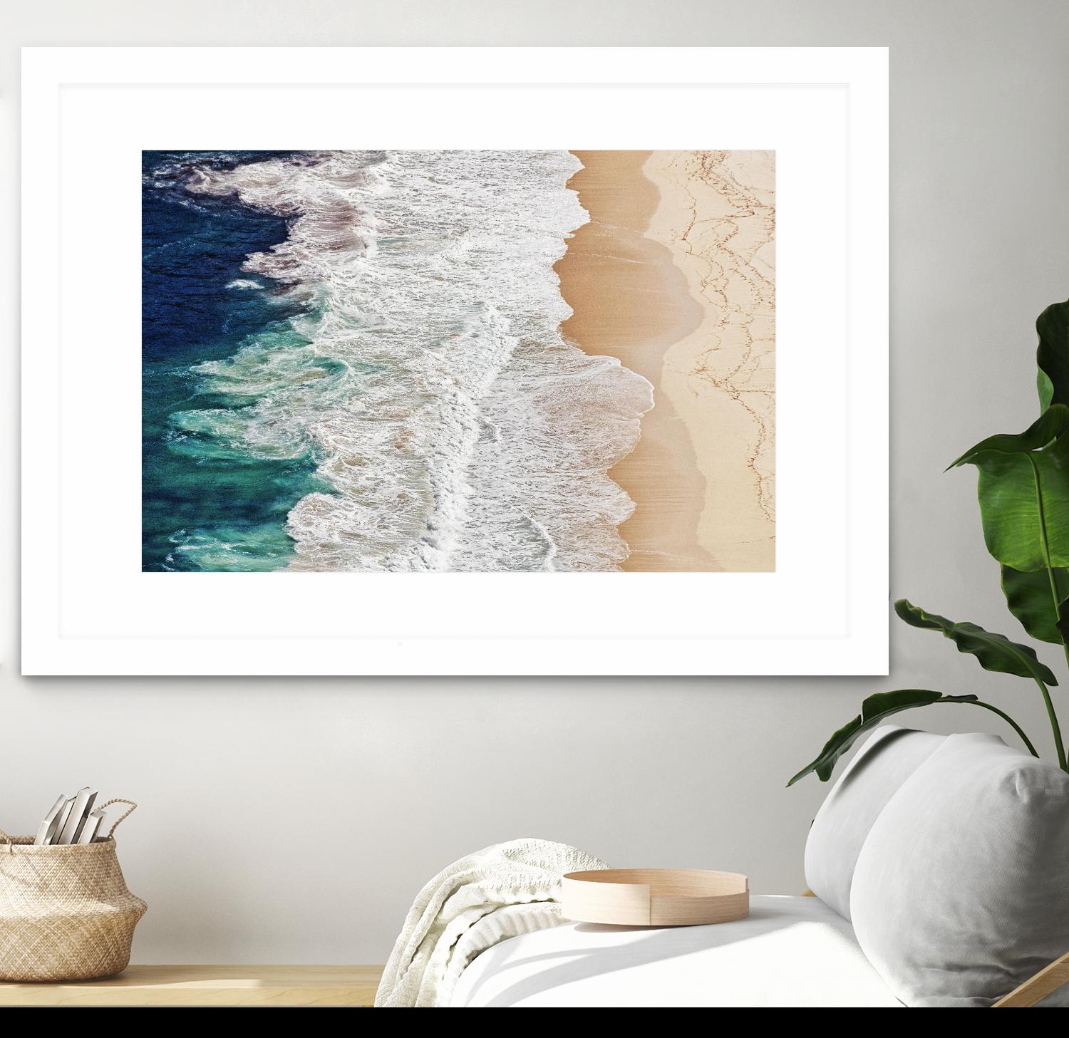 Feldtkeller - Where the Ocean Ends by 1X on GIANT ART - beige landscape drone view