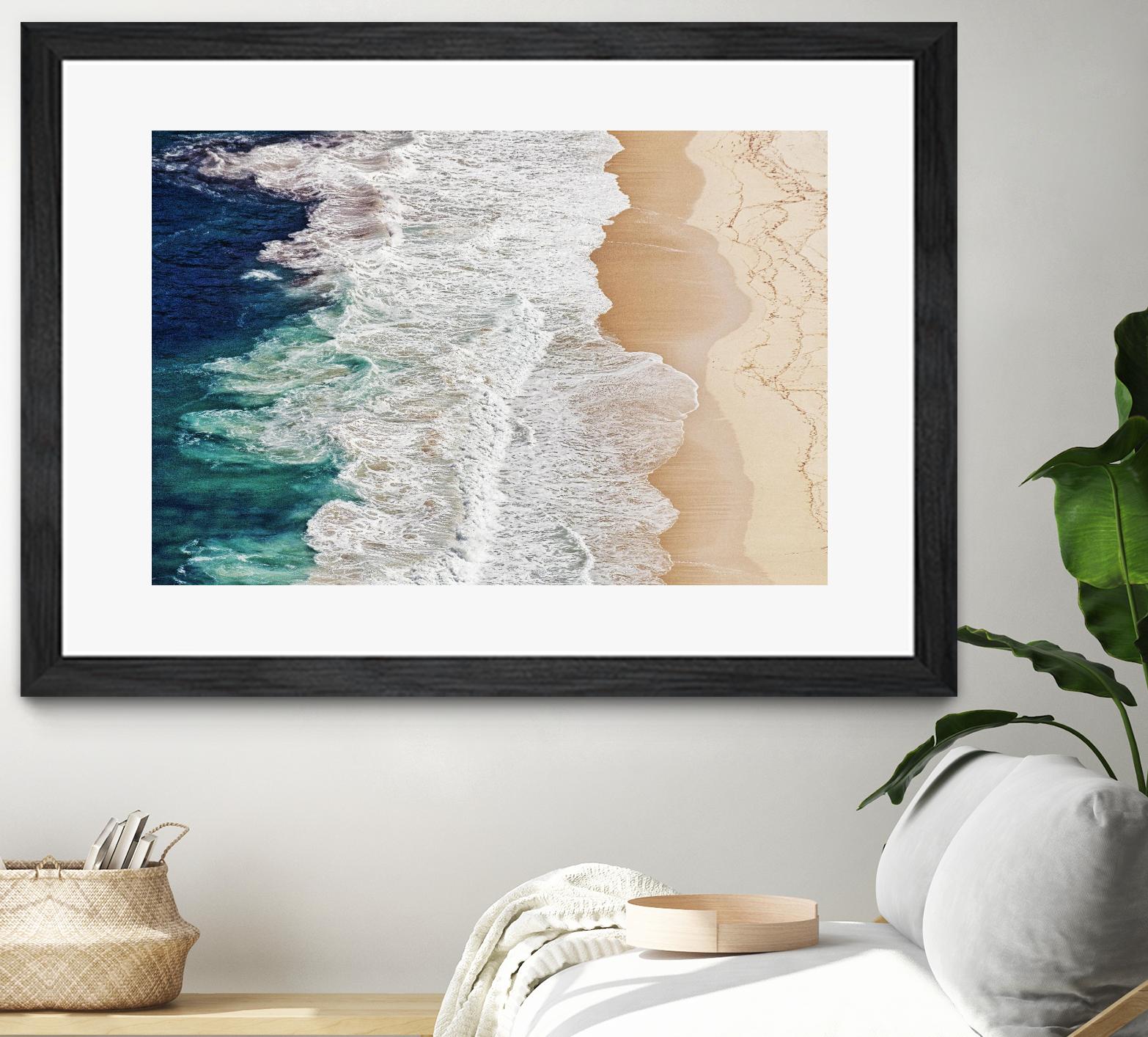 Feldtkeller - Where the Ocean Ends by 1X on GIANT ART - beige landscape drone view