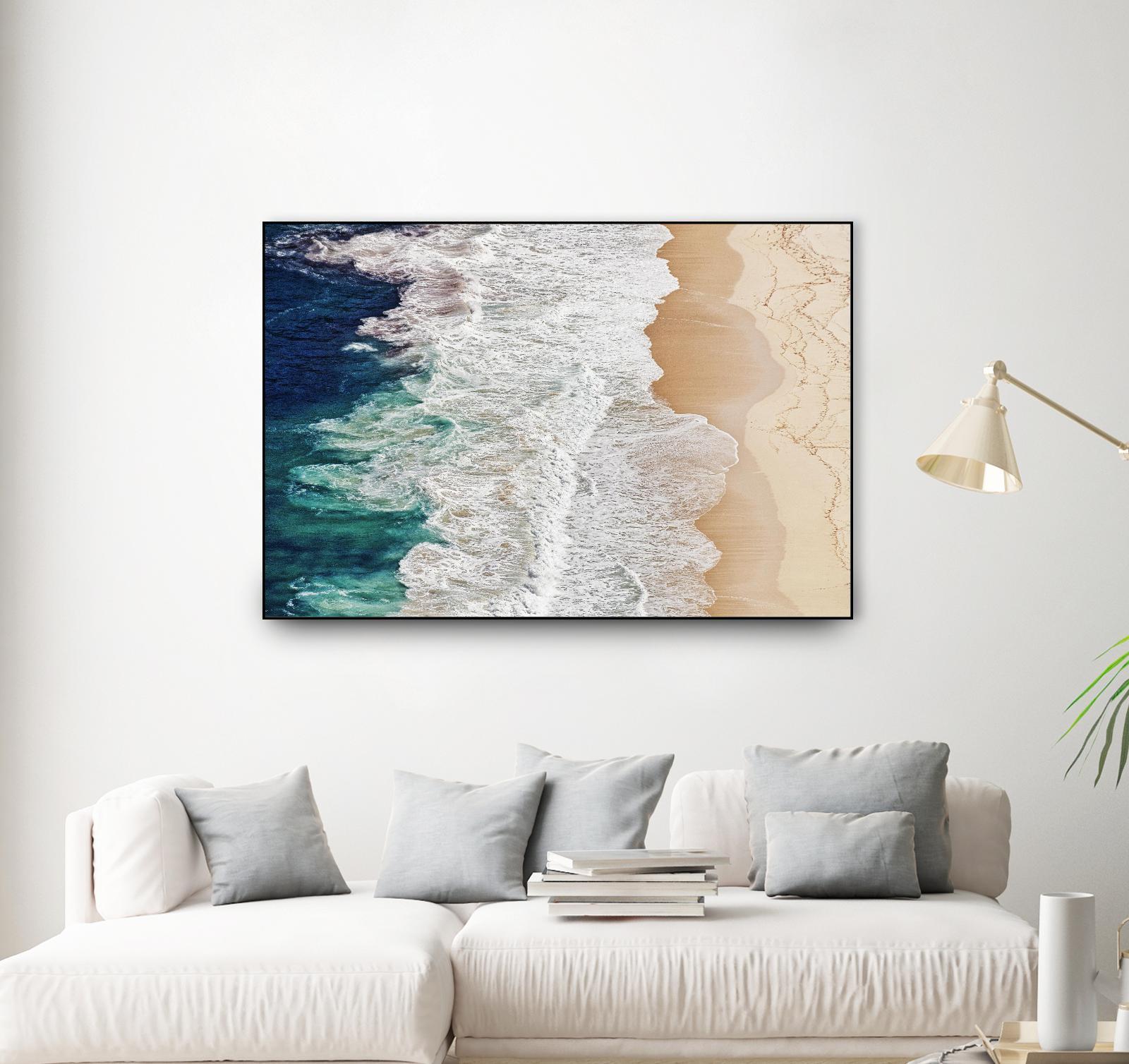 Feldtkeller - Where the Ocean Ends by 1X on GIANT ART - beige landscape drone view