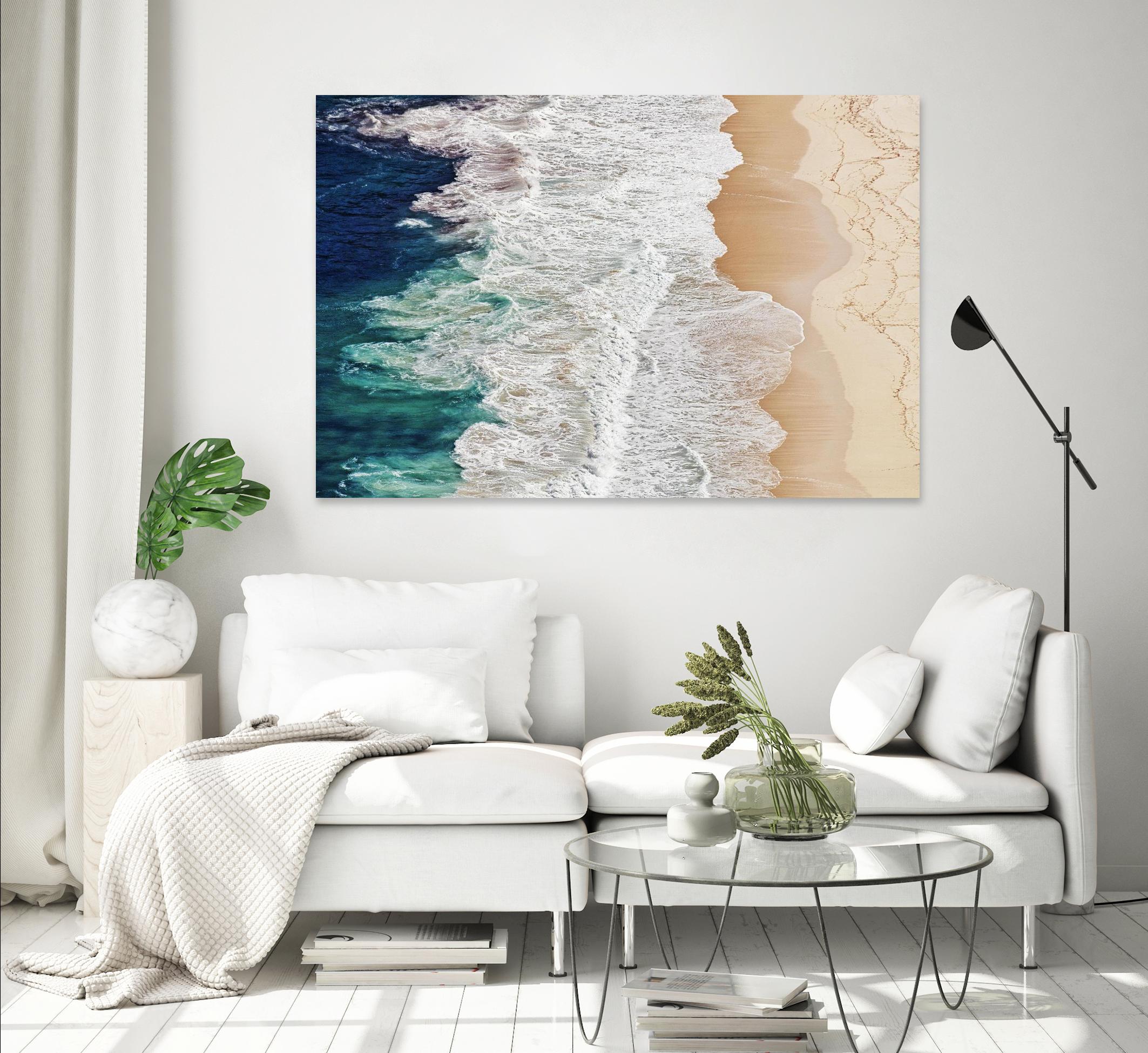 Feldtkeller - Where the Ocean Ends by 1X on GIANT ART - beige landscape drone view