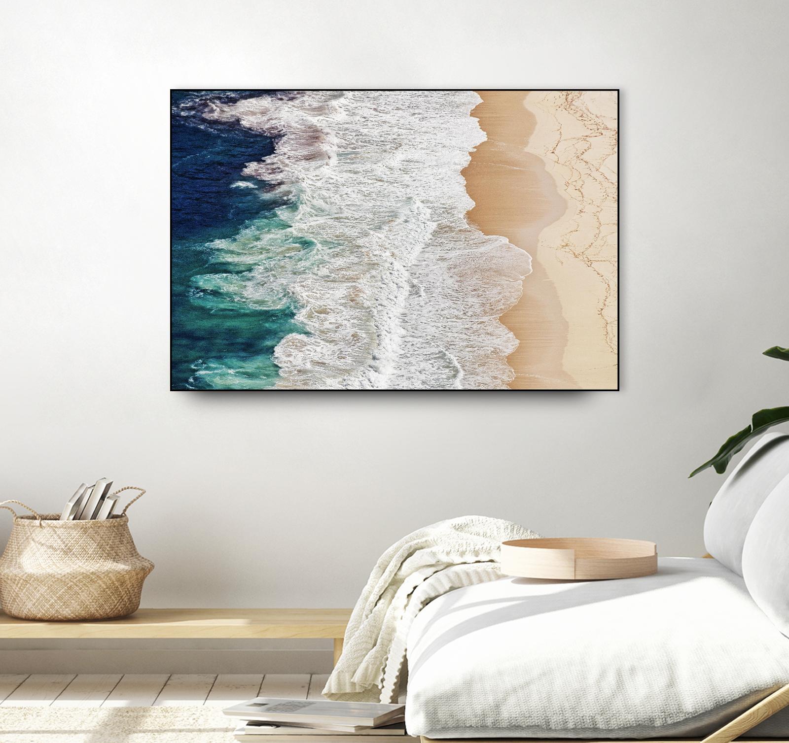 Feldtkeller - Where the Ocean Ends by 1X on GIANT ART - beige landscape drone view