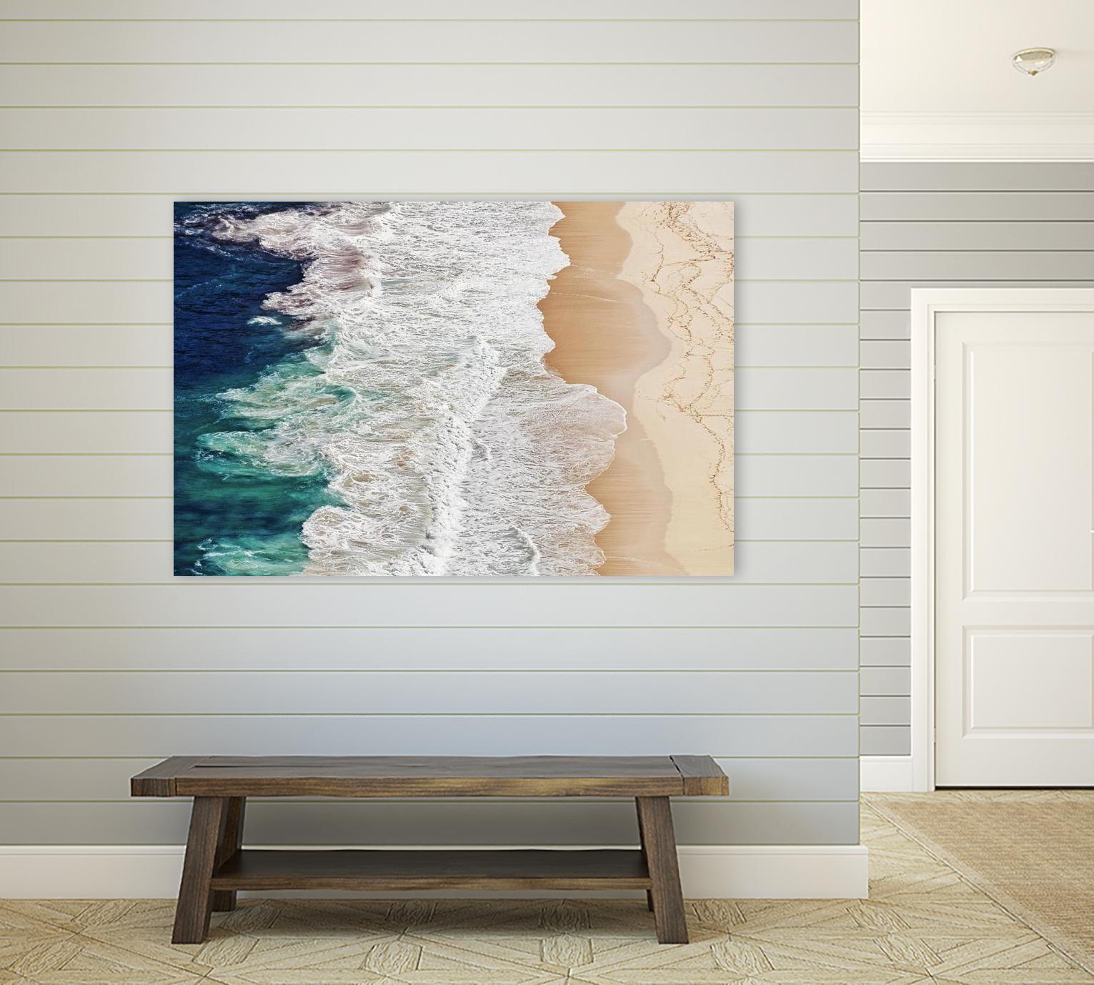 Feldtkeller - Where the Ocean Ends by 1X on GIANT ART - beige landscape drone view