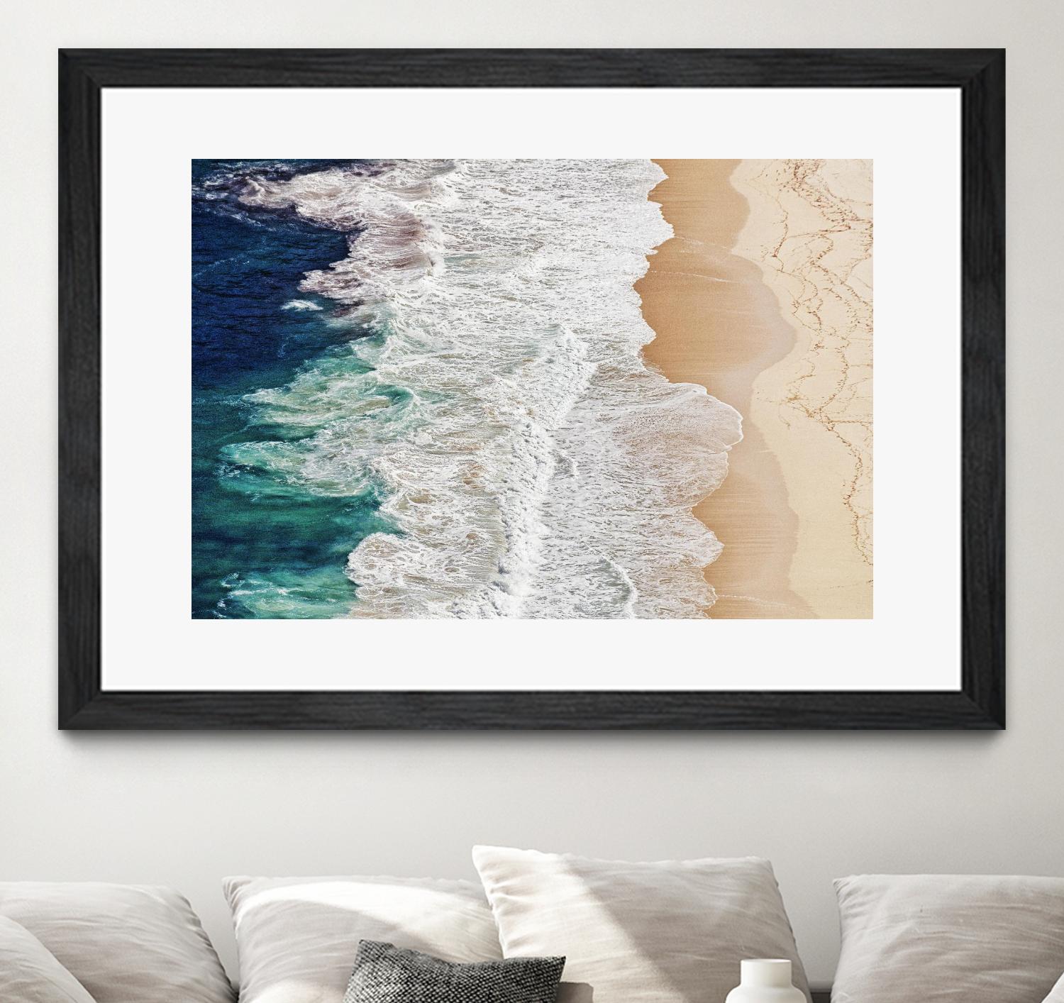 Feldtkeller - Where the Ocean Ends by 1X on GIANT ART - beige landscape drone view