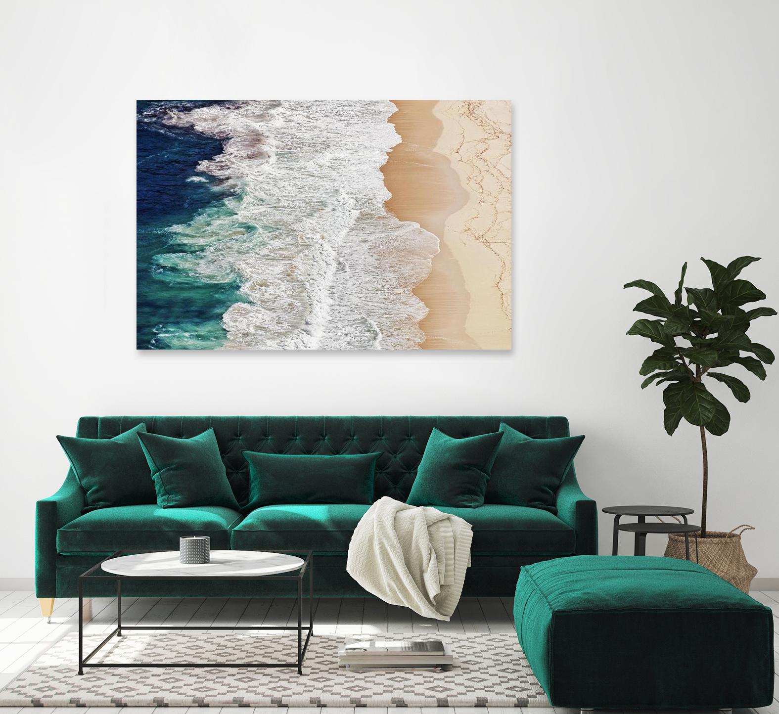 Feldtkeller - Where the Ocean Ends by 1X on GIANT ART - beige landscape drone view