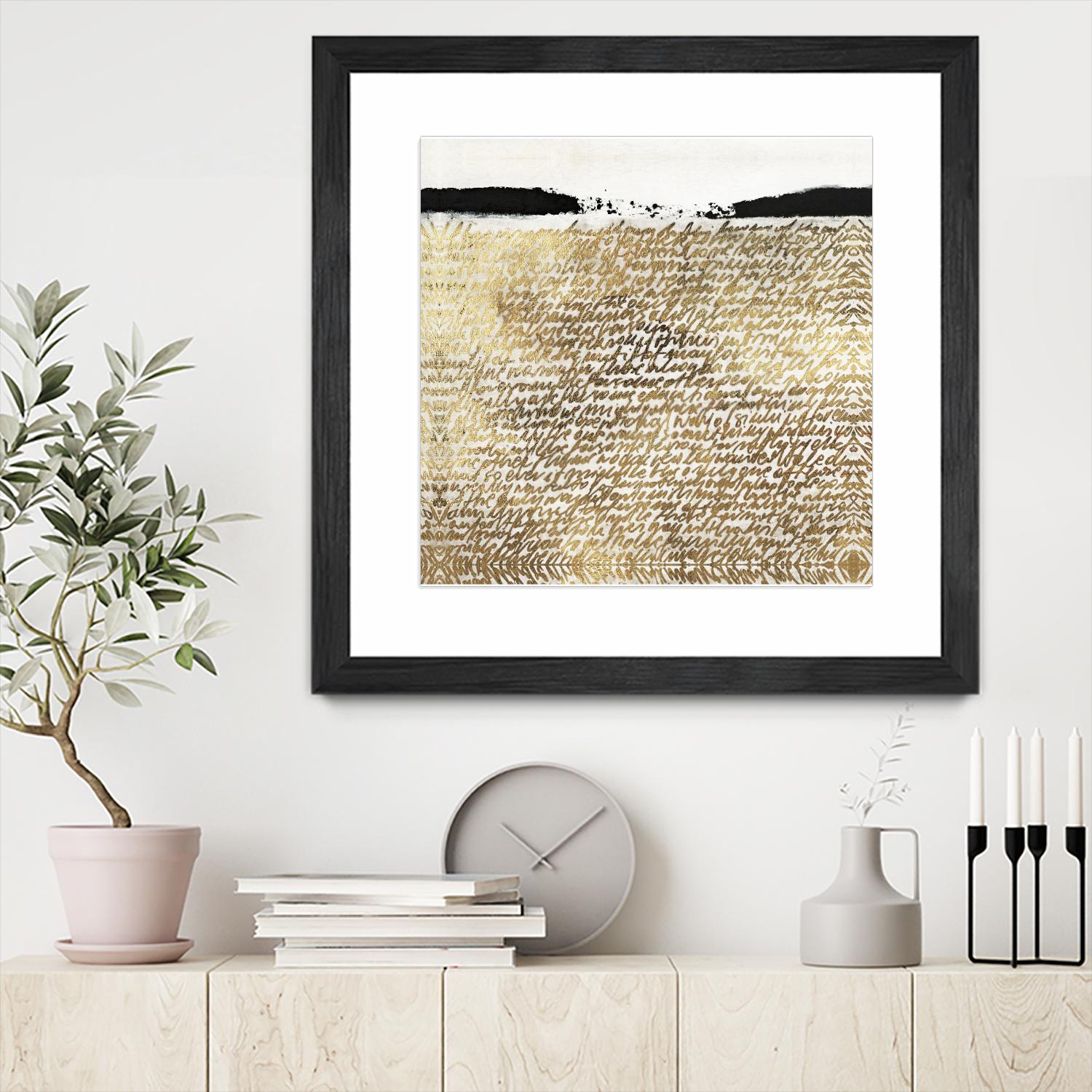 Sequence I by Jadwiga Jarosiewicz on GIANT ART - black abstract