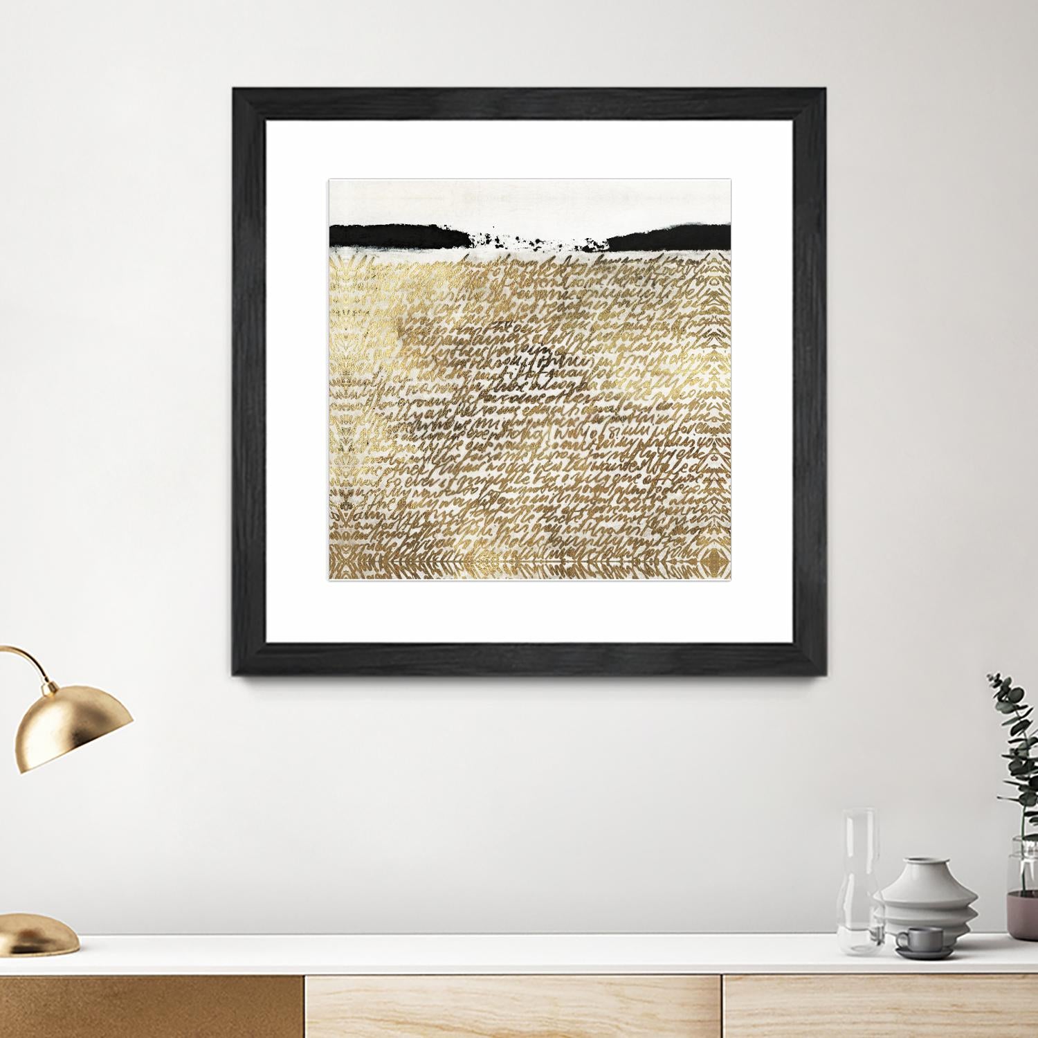 Sequence I by Jadwiga Jarosiewicz on GIANT ART - black abstract