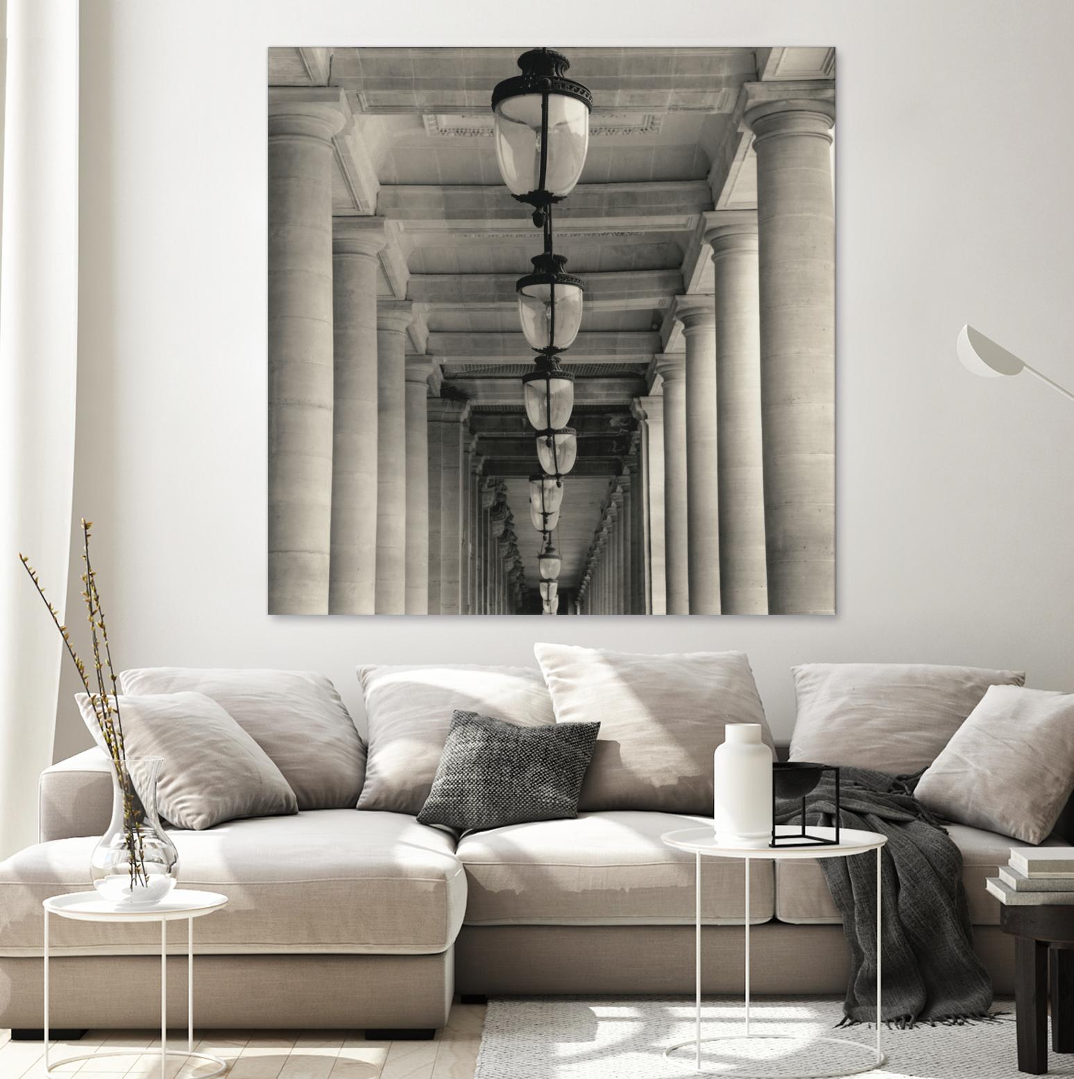 Corridor I by YK Studio on GIANT ART - black architectural perspective