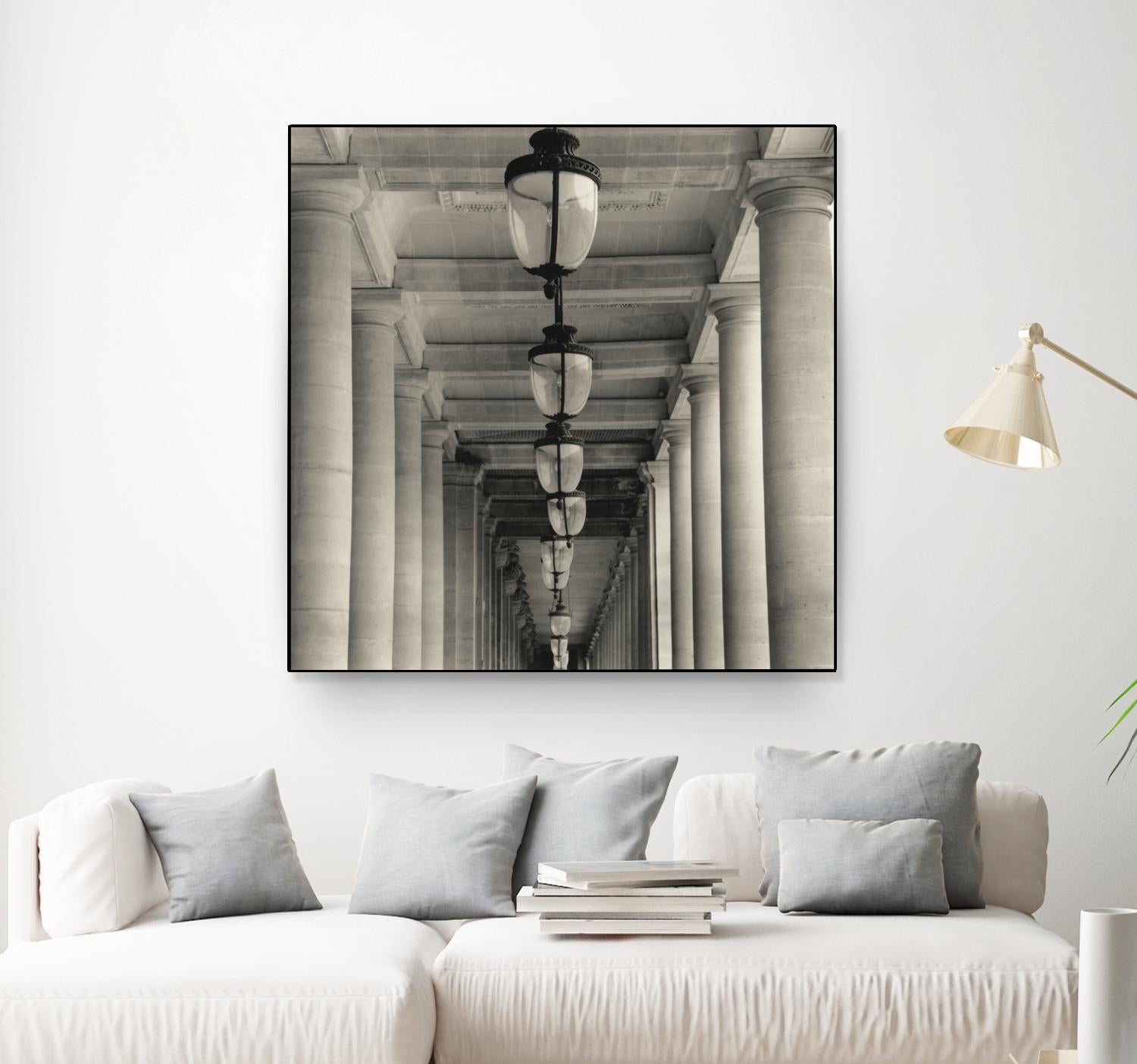 Corridor I by YK Studio on GIANT ART - black architectural perspective