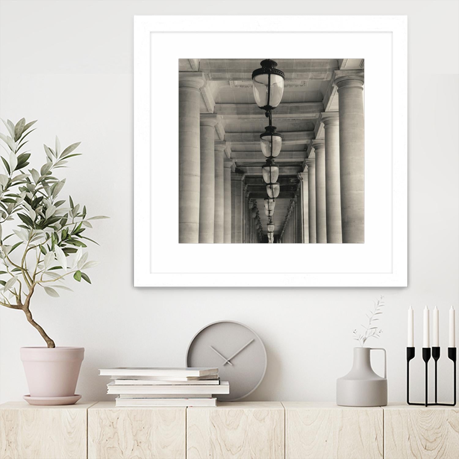 Corridor I by YK Studio on GIANT ART - black architectural perspective