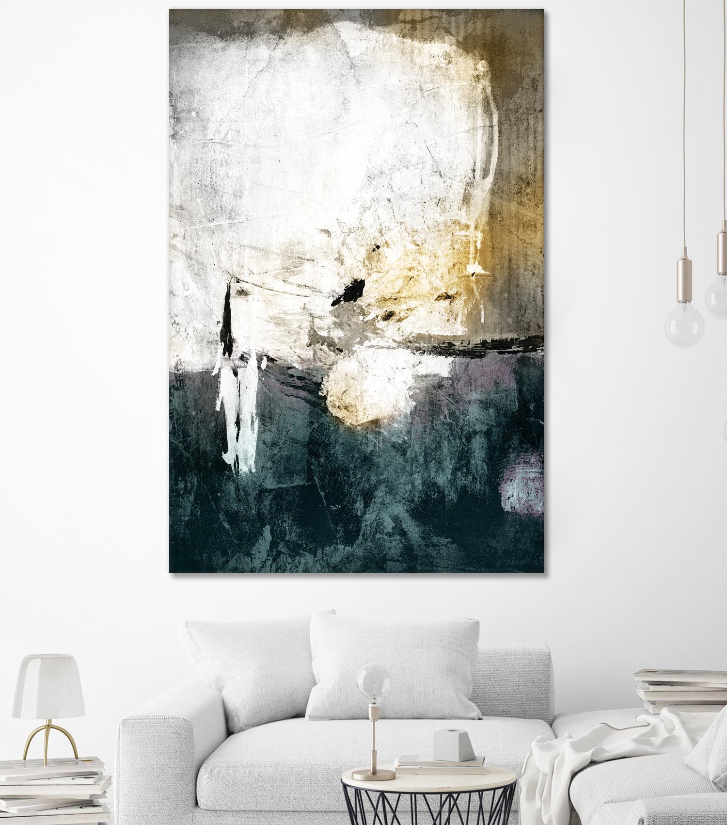 All through the Night by Fiona Hoop on GIANT ART - white abstract