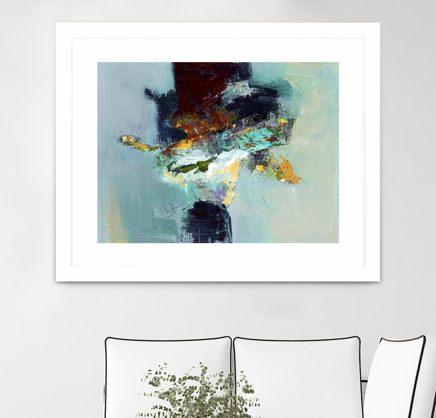 Stand by You by Fiona Hoop on GIANT ART - yellow abstract