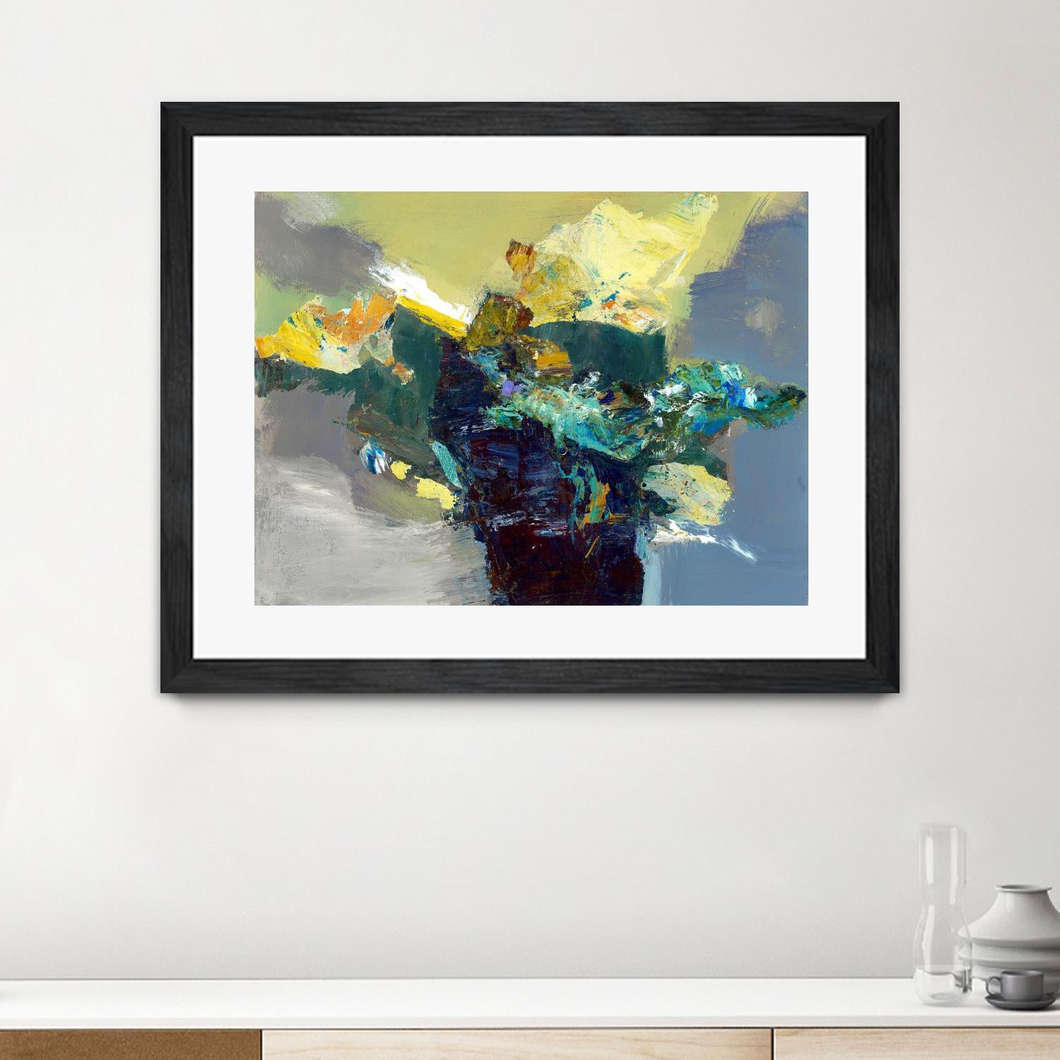 United by Fiona Hoop on GIANT ART - yellow abstract