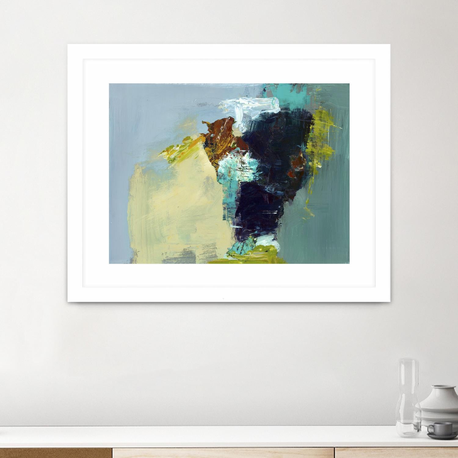 Absence by Fiona Hoop on GIANT ART - yellow abstract