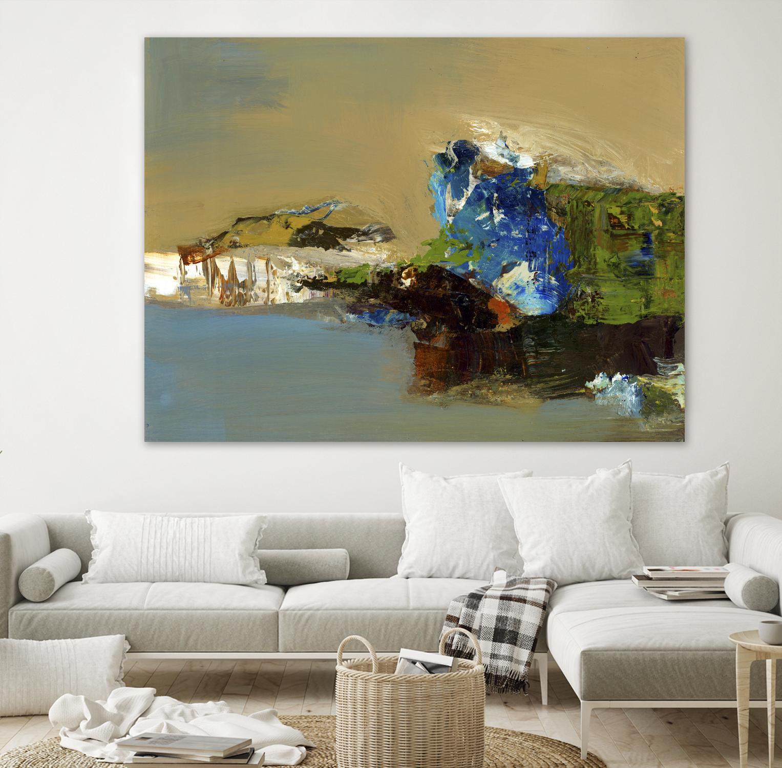 Make Room by Fiona Hoops on GIANT ART - blue abstract