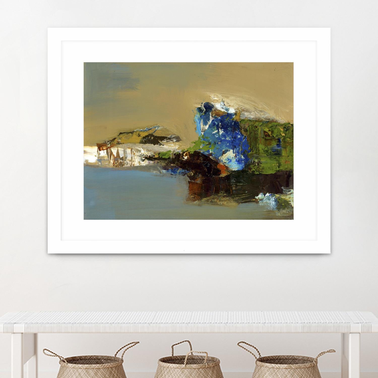 Make Room by Fiona Hoops on GIANT ART - blue abstract