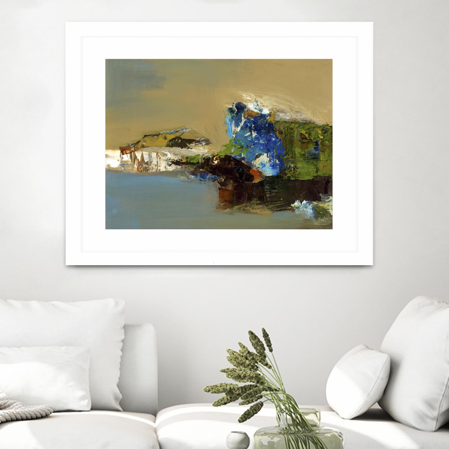 Make Room by Fiona Hoops on GIANT ART - blue abstract