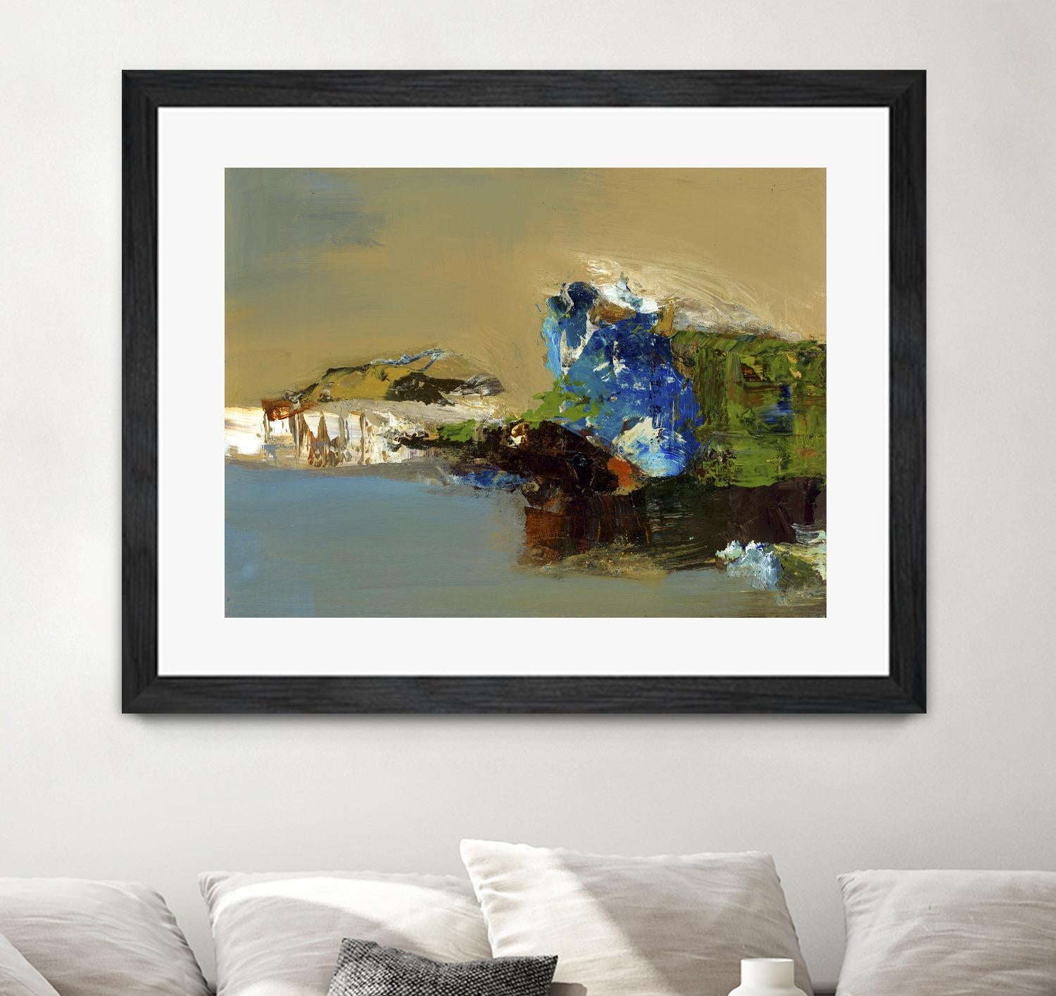 Make Room by Fiona Hoops on GIANT ART - blue abstract