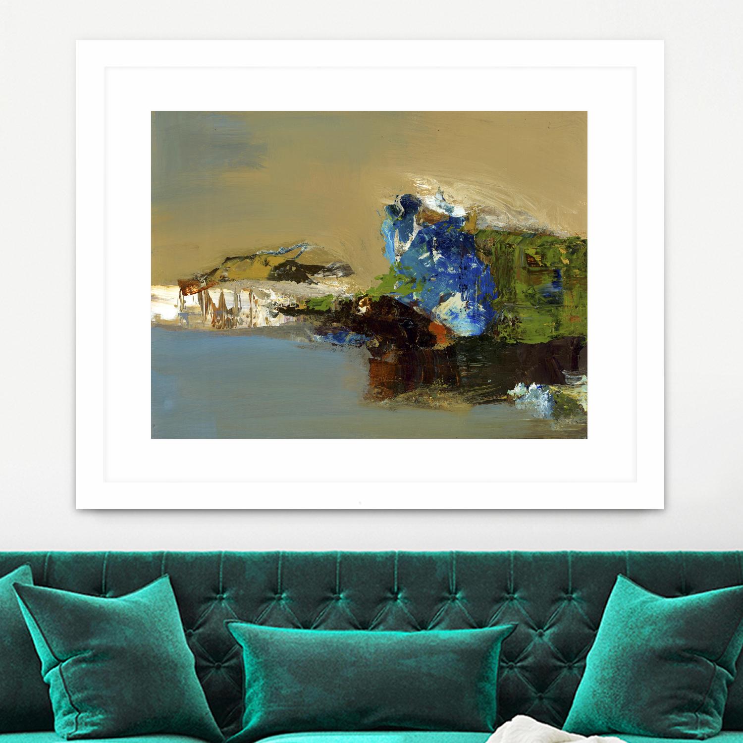 Make Room by Fiona Hoops on GIANT ART - blue abstract