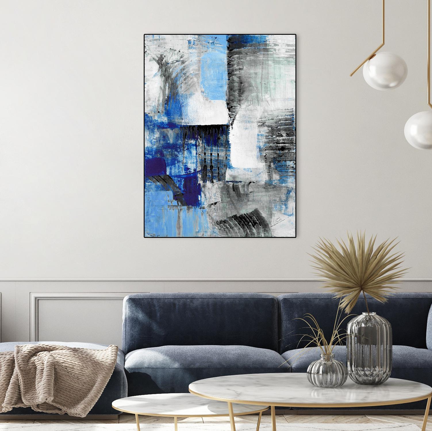 Mystic Bleu Abstract by Lanie Loreth on GIANT ART - bleu abstract