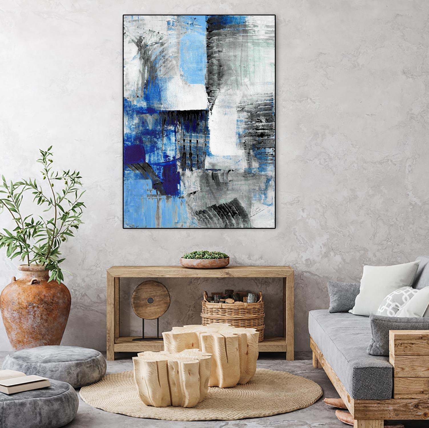 Mystic Bleu Abstract by Lanie Loreth on GIANT ART - bleu abstract