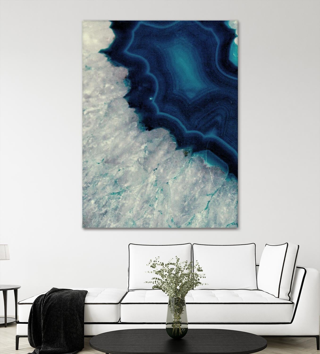Up Close Blue Mineral I by Susan Bryant on GIANT ART - abstract
