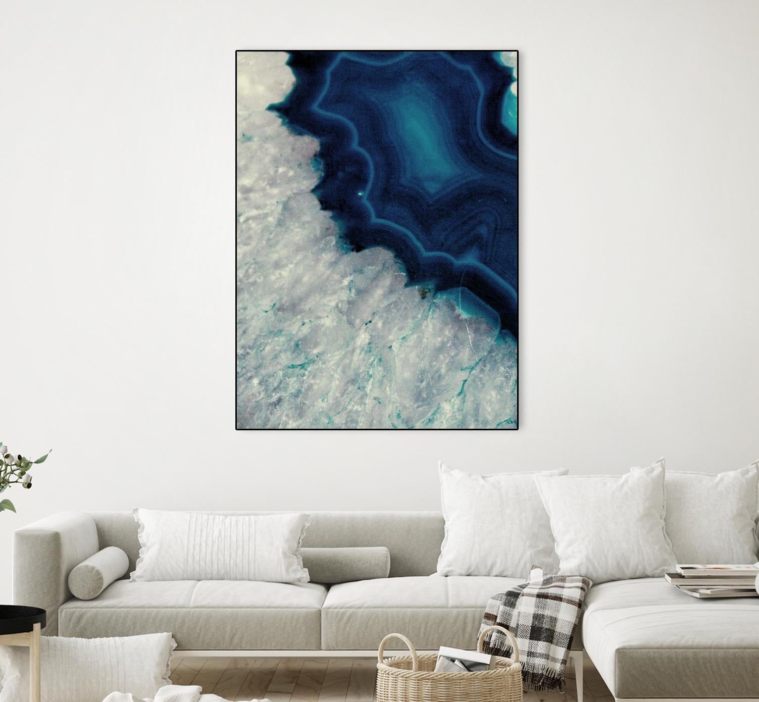Up Close Blue Mineral I by Susan Bryant on GIANT ART - abstract