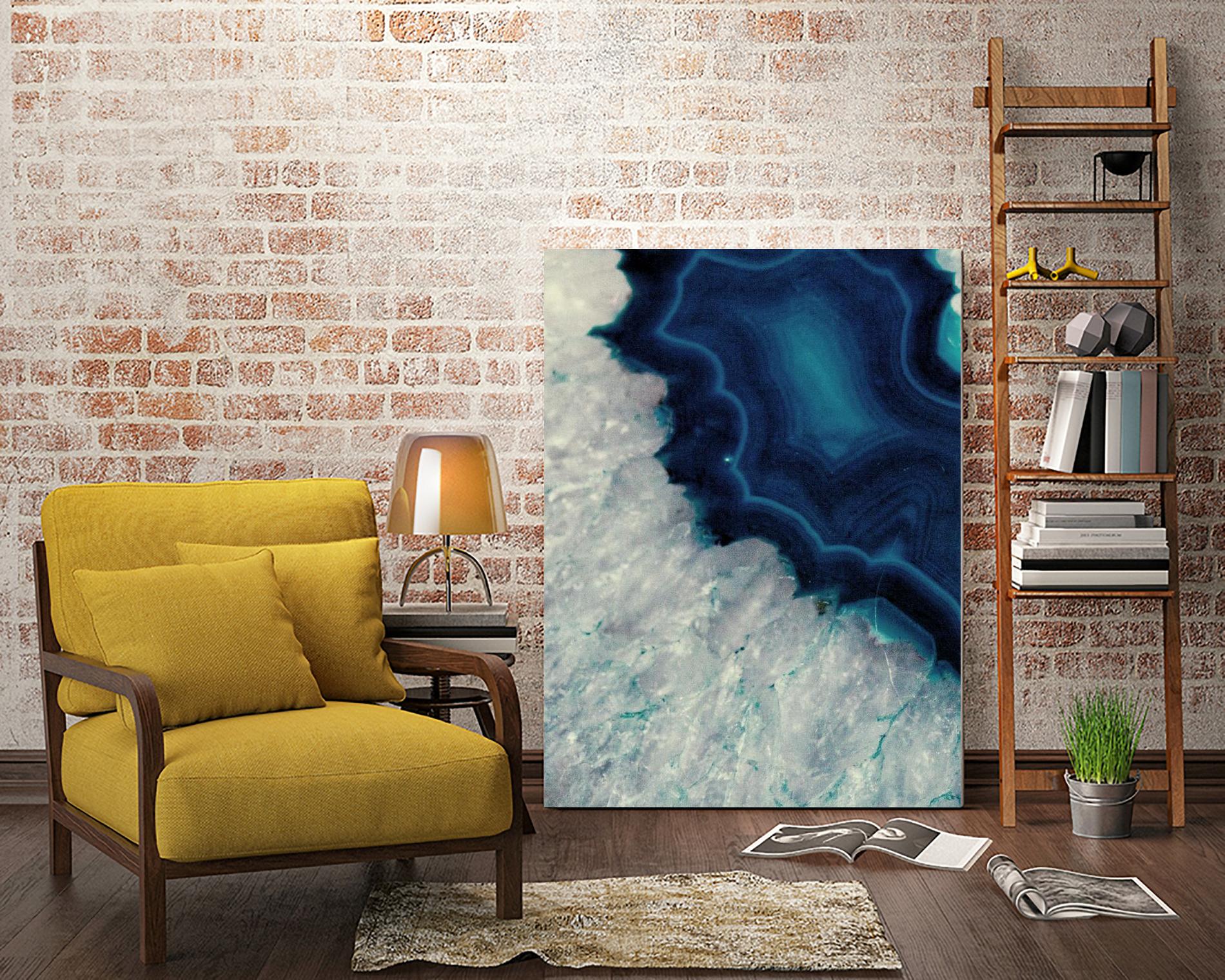 Up Close Blue Mineral I by Susan Bryant on GIANT ART - abstract