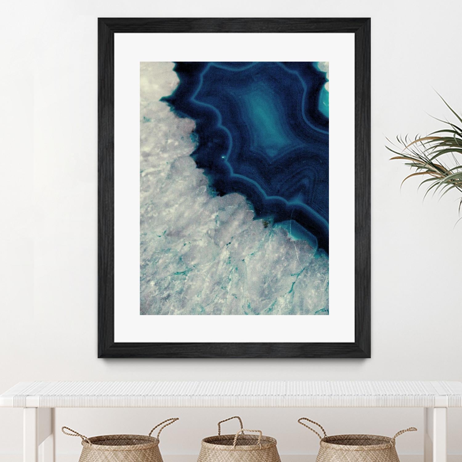 Up Close Blue Mineral I by Susan Bryant on GIANT ART - abstract