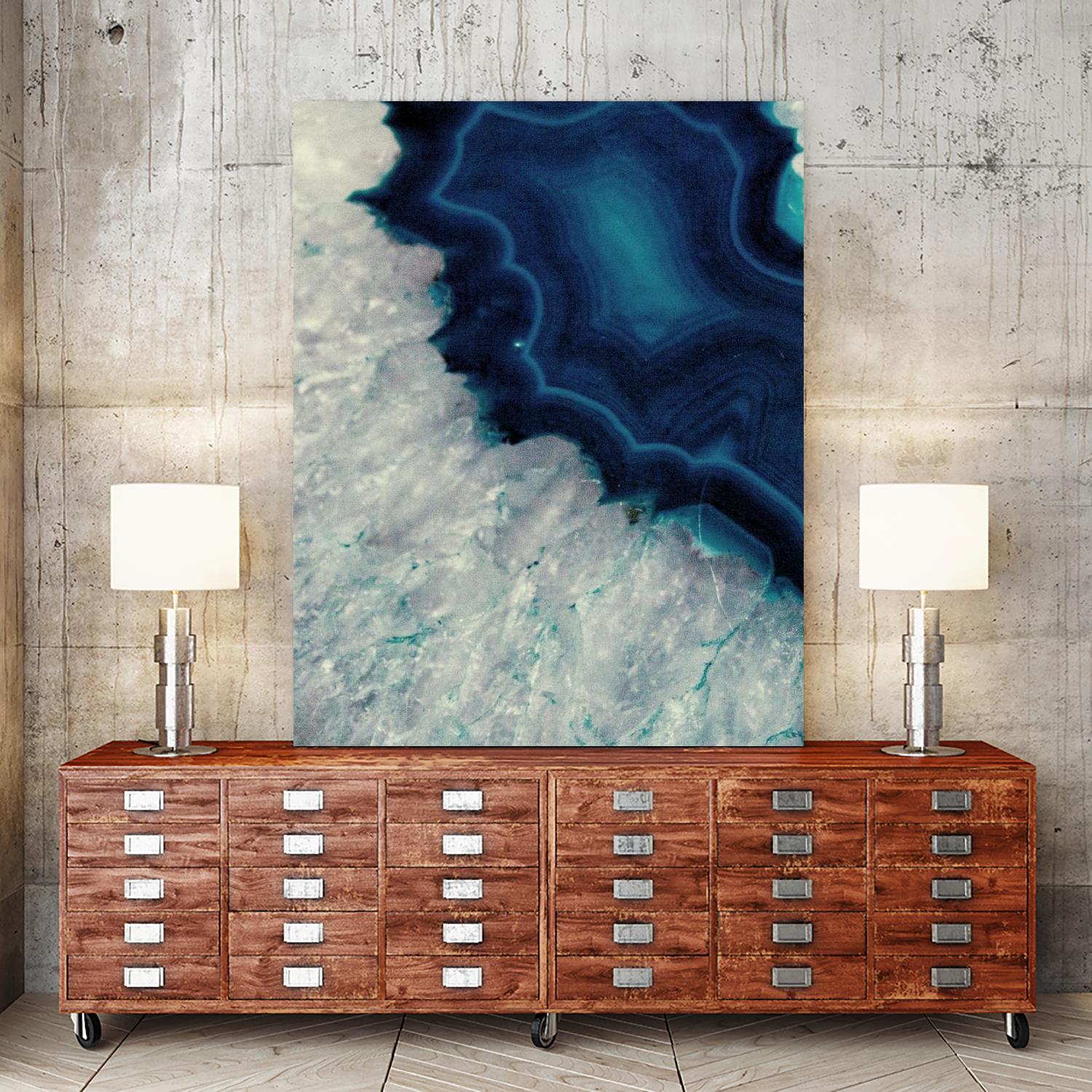 Up Close Blue Mineral I by Susan Bryant on GIANT ART - abstract