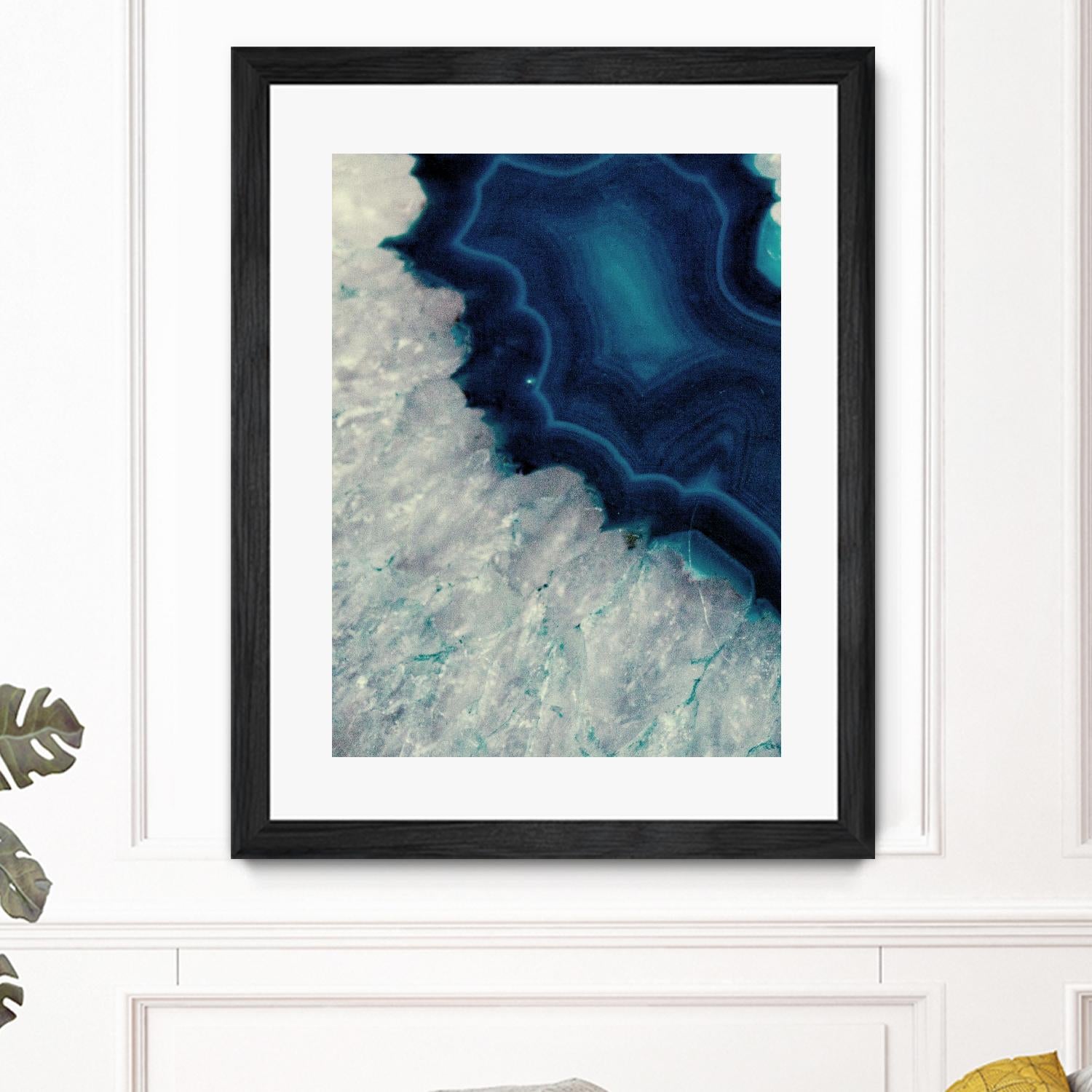 Up Close Blue Mineral I by Susan Bryant on GIANT ART - abstract