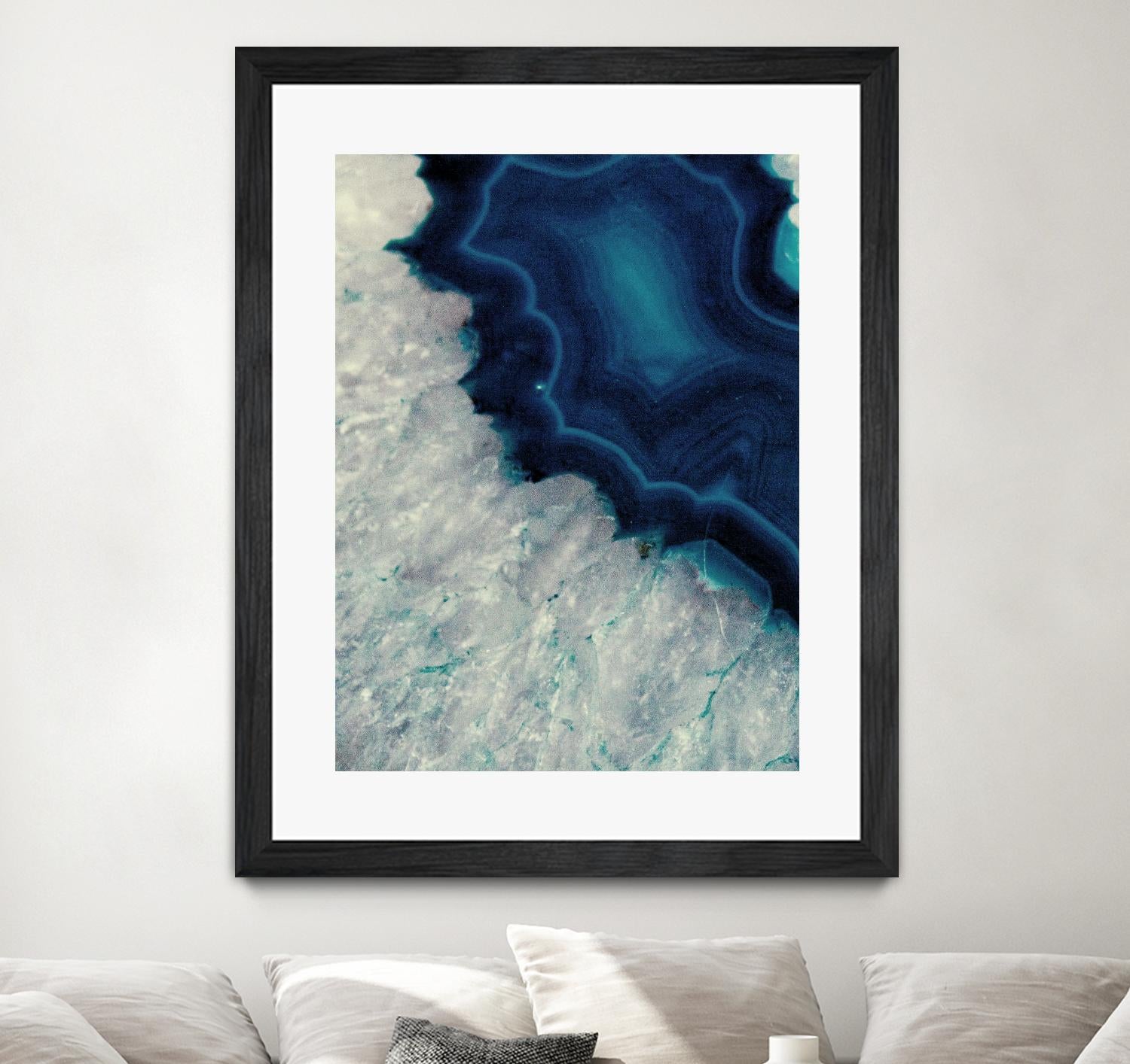 Up Close Blue Mineral I by Susan Bryant on GIANT ART - abstract