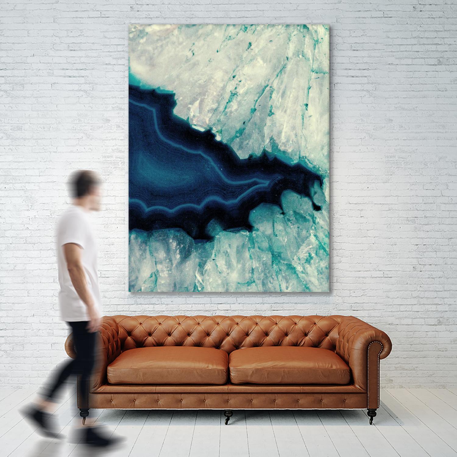 Up Close Blue Mineral II by Susan Bryant on GIANT ART - abstract