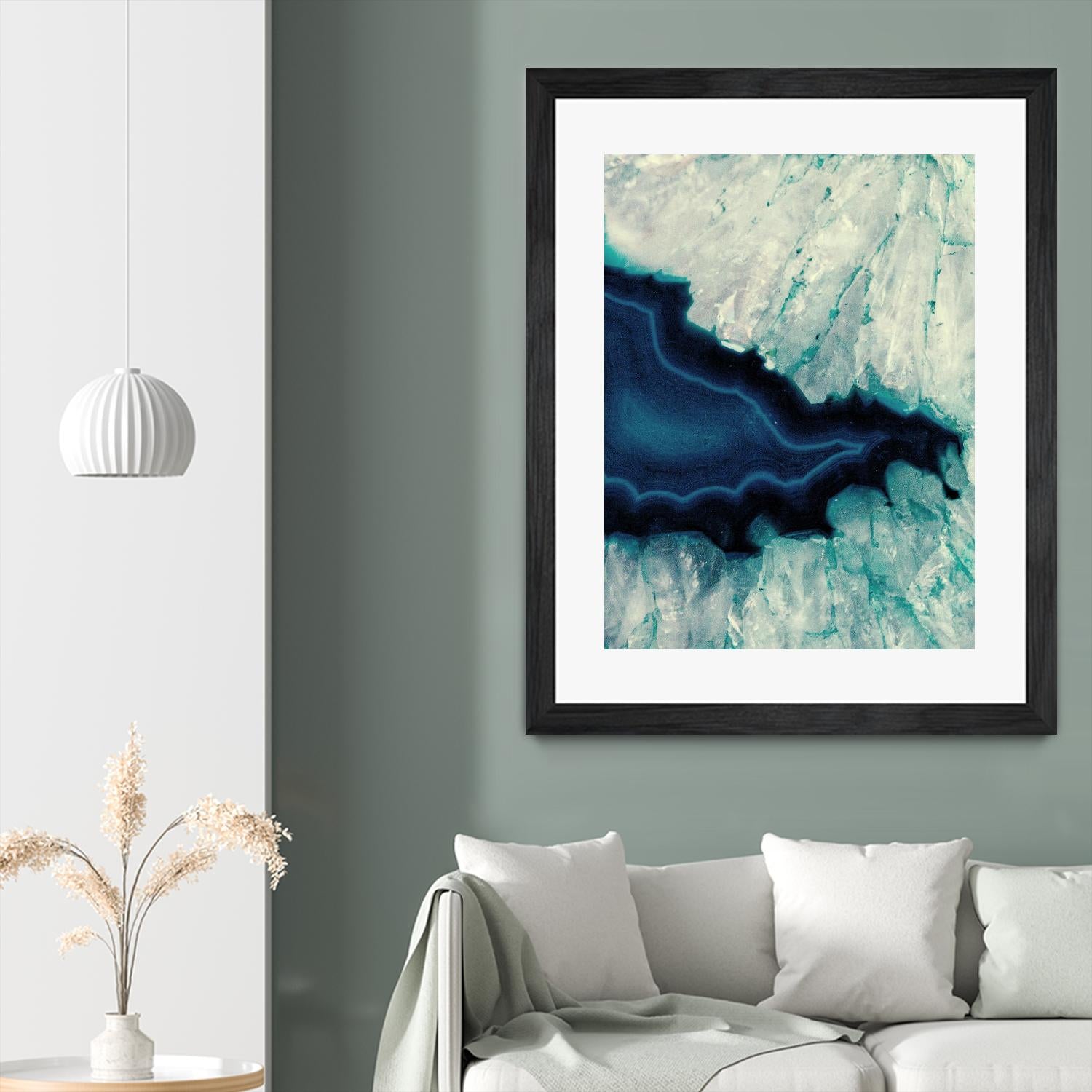 Up Close Blue Mineral II by Susan Bryant on GIANT ART - abstract