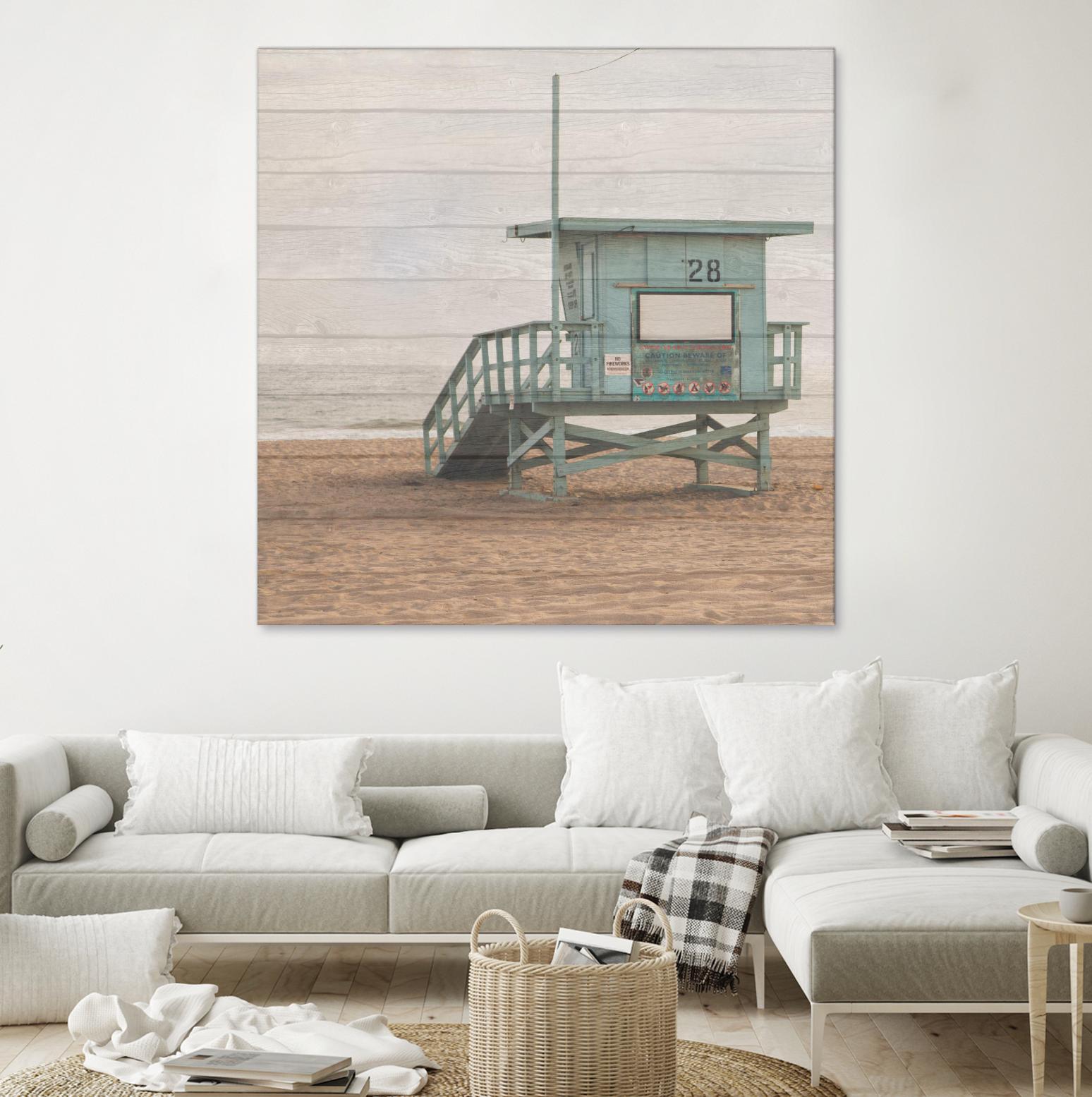 Whitewashed Lifeguard Stand by Susan Bryant on GIANT ART - coastal photography