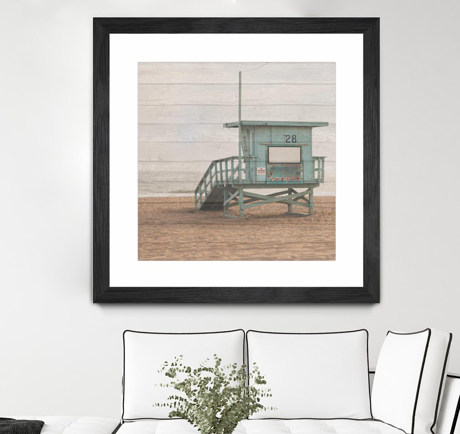 Whitewashed Lifeguard Stand by Susan Bryant on GIANT ART - coastal photography