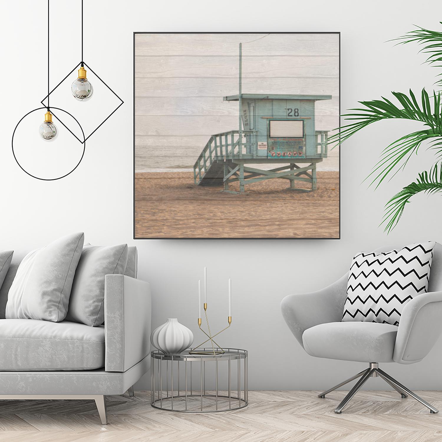 Whitewashed Lifeguard Stand by Susan Bryant on GIANT ART - coastal photography