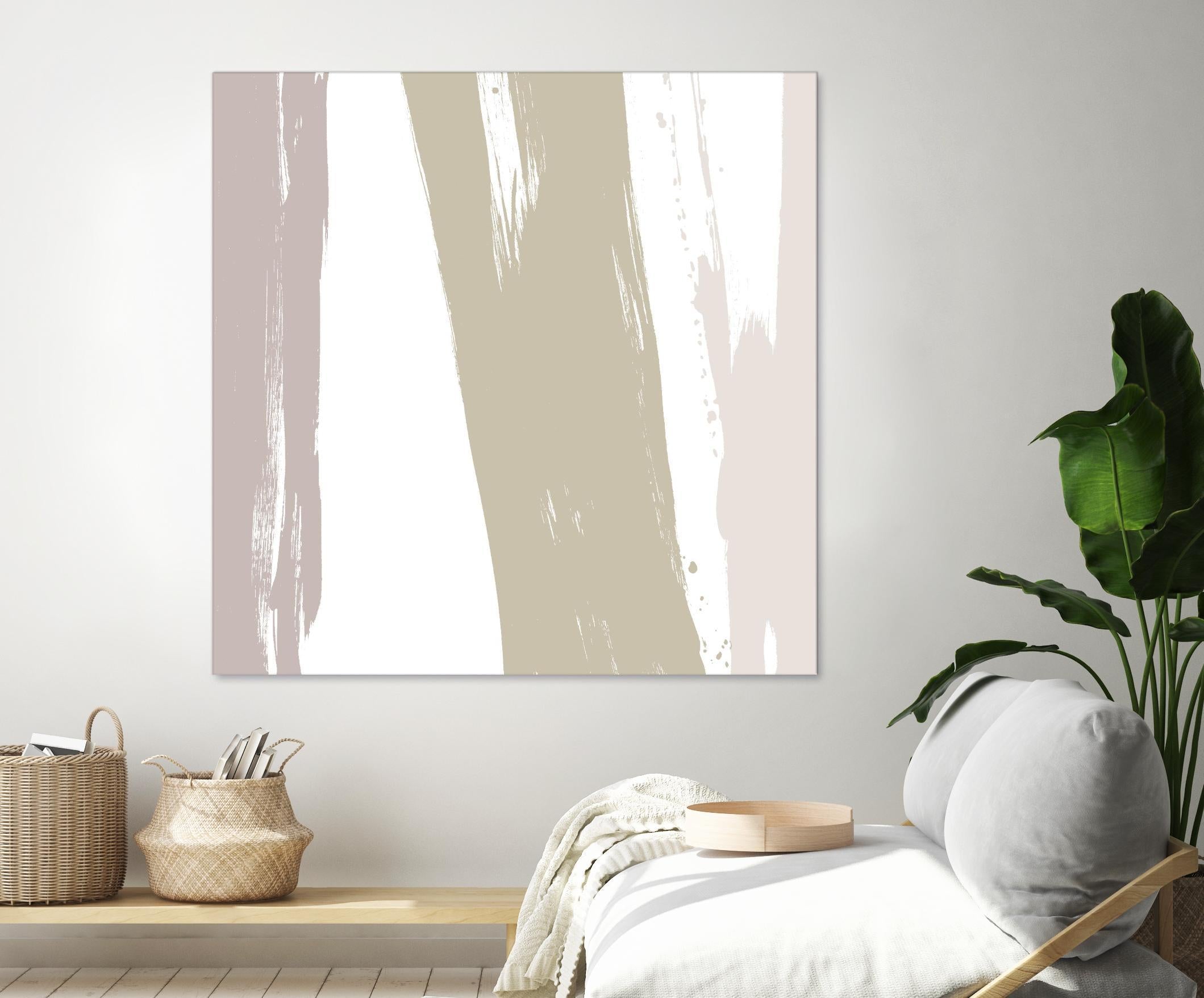 Gray Strokes I by Megan Morris on GIANT ART - abstract