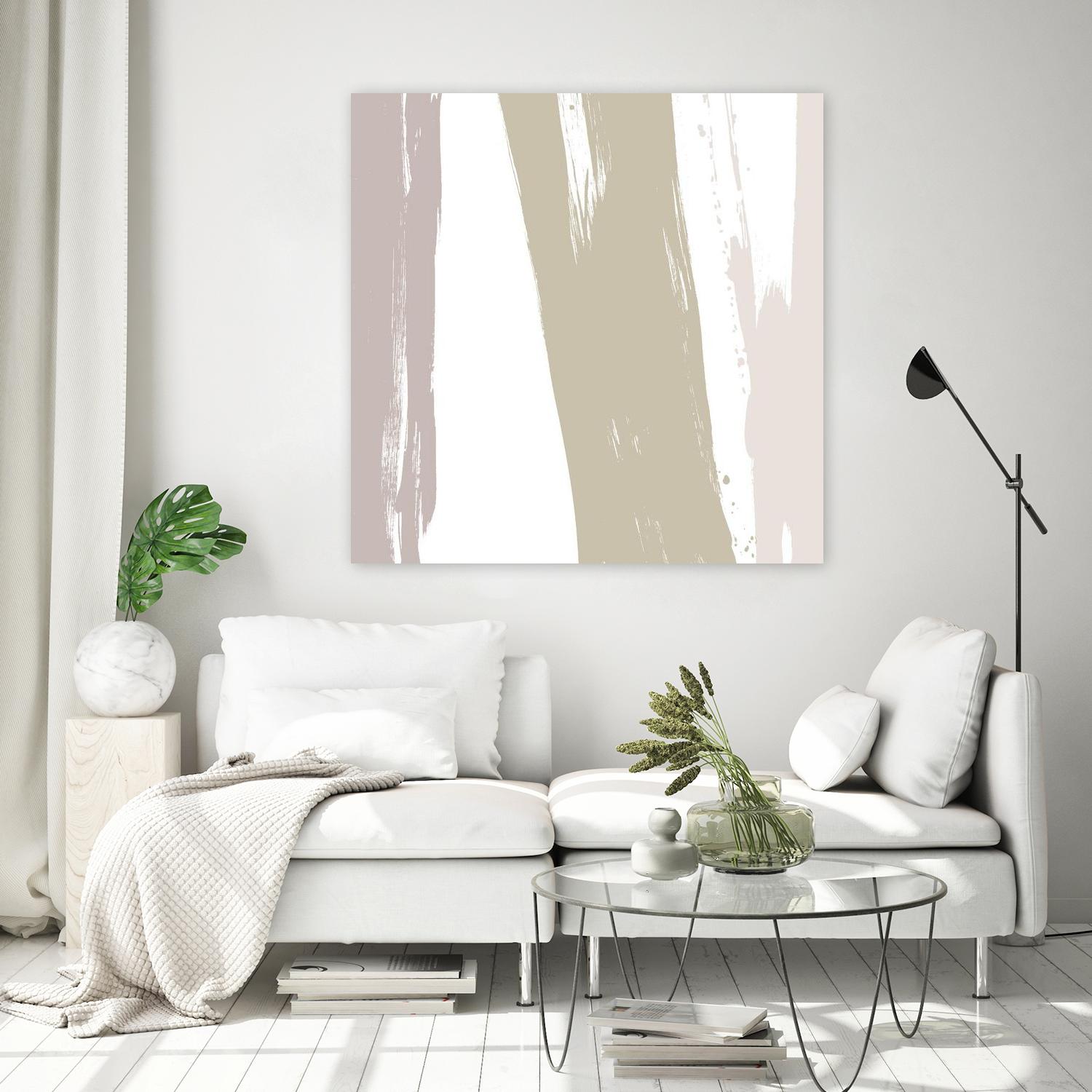 Gray Strokes I by Megan Morris on GIANT ART - abstract