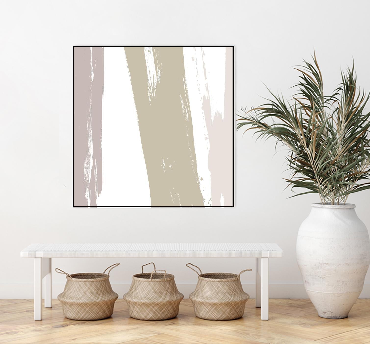 Gray Strokes I by Megan Morris on GIANT ART - abstract