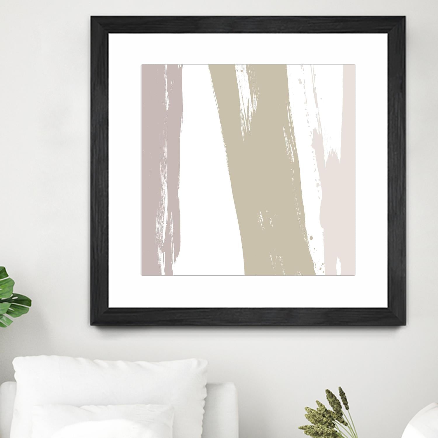 Gray Strokes I by Megan Morris on GIANT ART - abstract