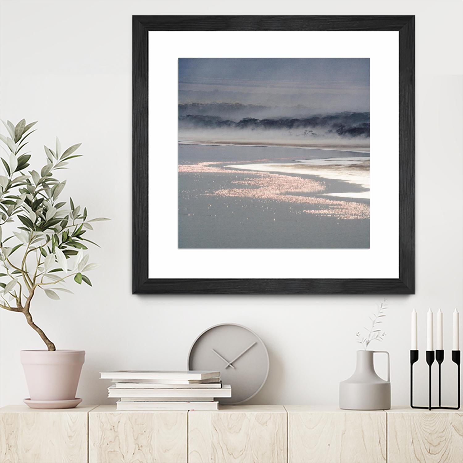 Flamingo Land Square by Carol Walker on GIANT ART - coastal abstract