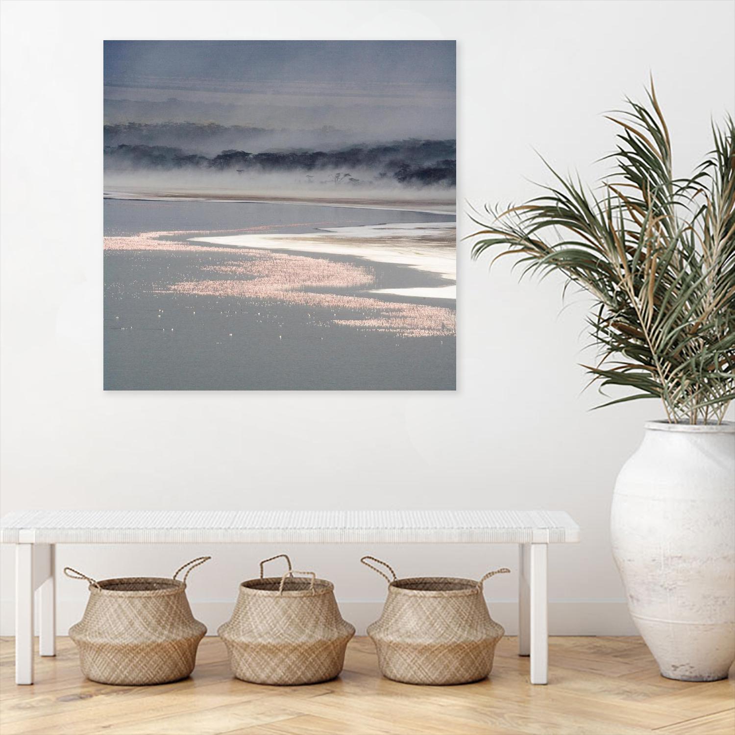 Flamingo Land Square by Carol Walker on GIANT ART - coastal abstract