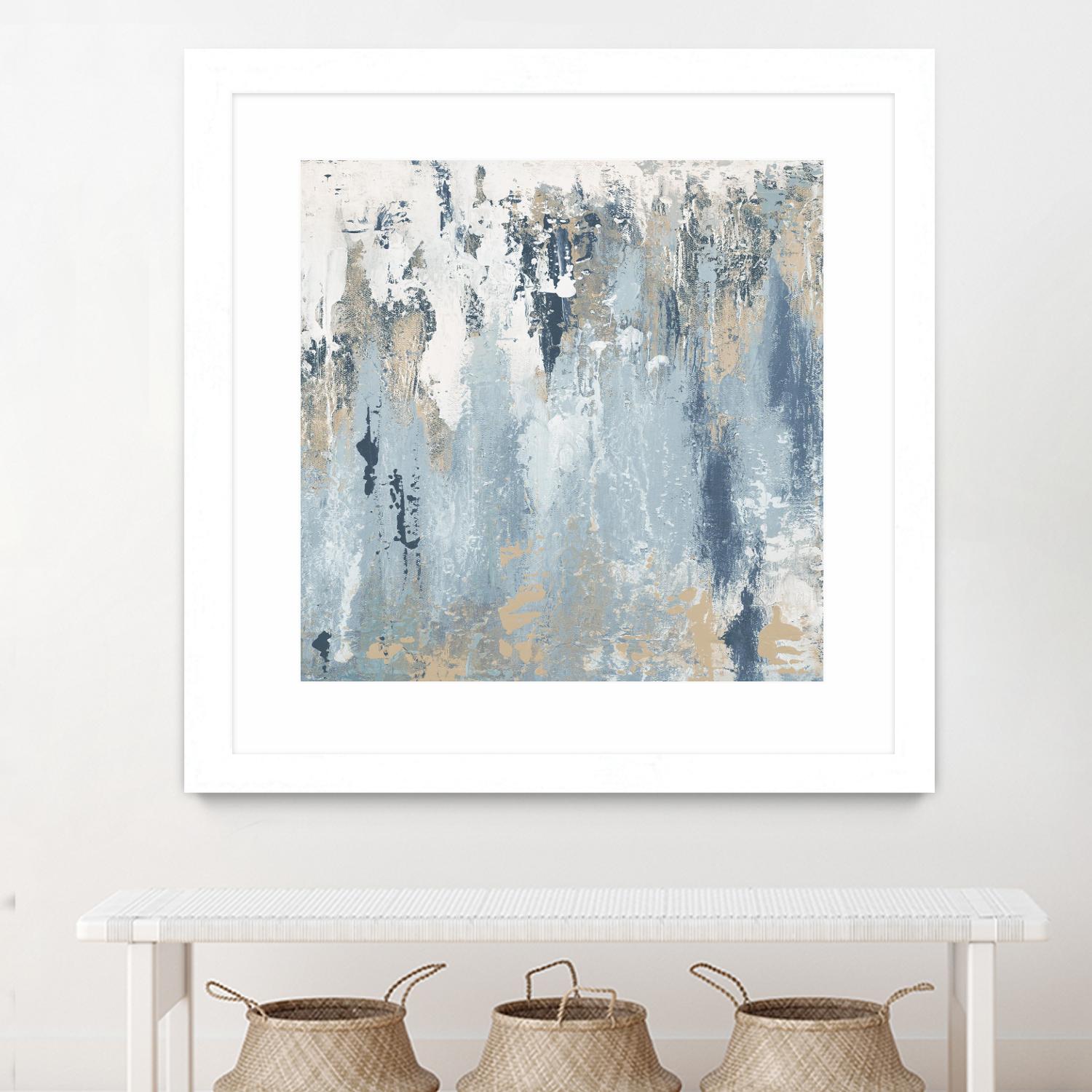 Blue Illusion Square III by Patricia Pinto on GIANT ART - abstract