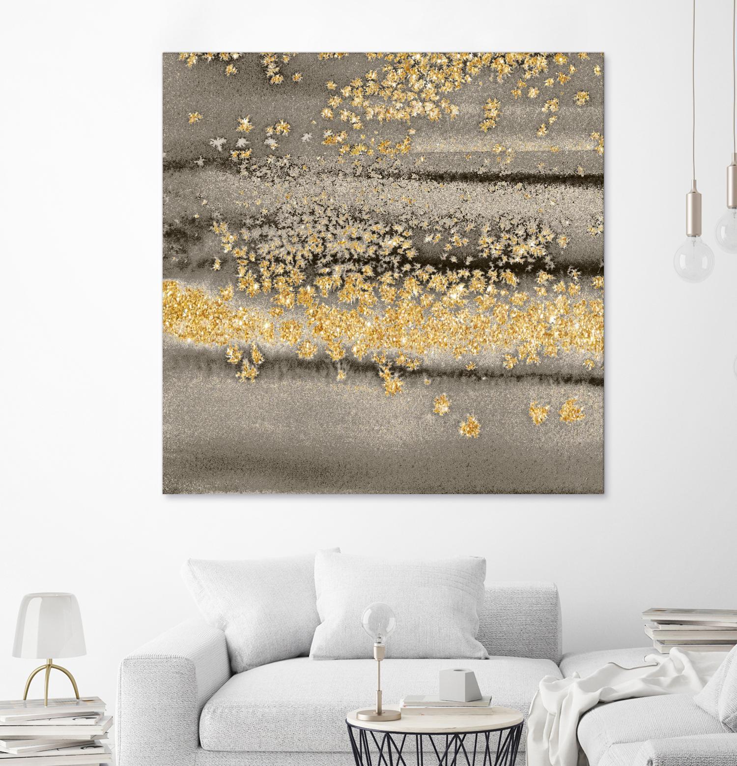 Gold Winds Square III by Lanie Loreth on GIANT ART - abstract